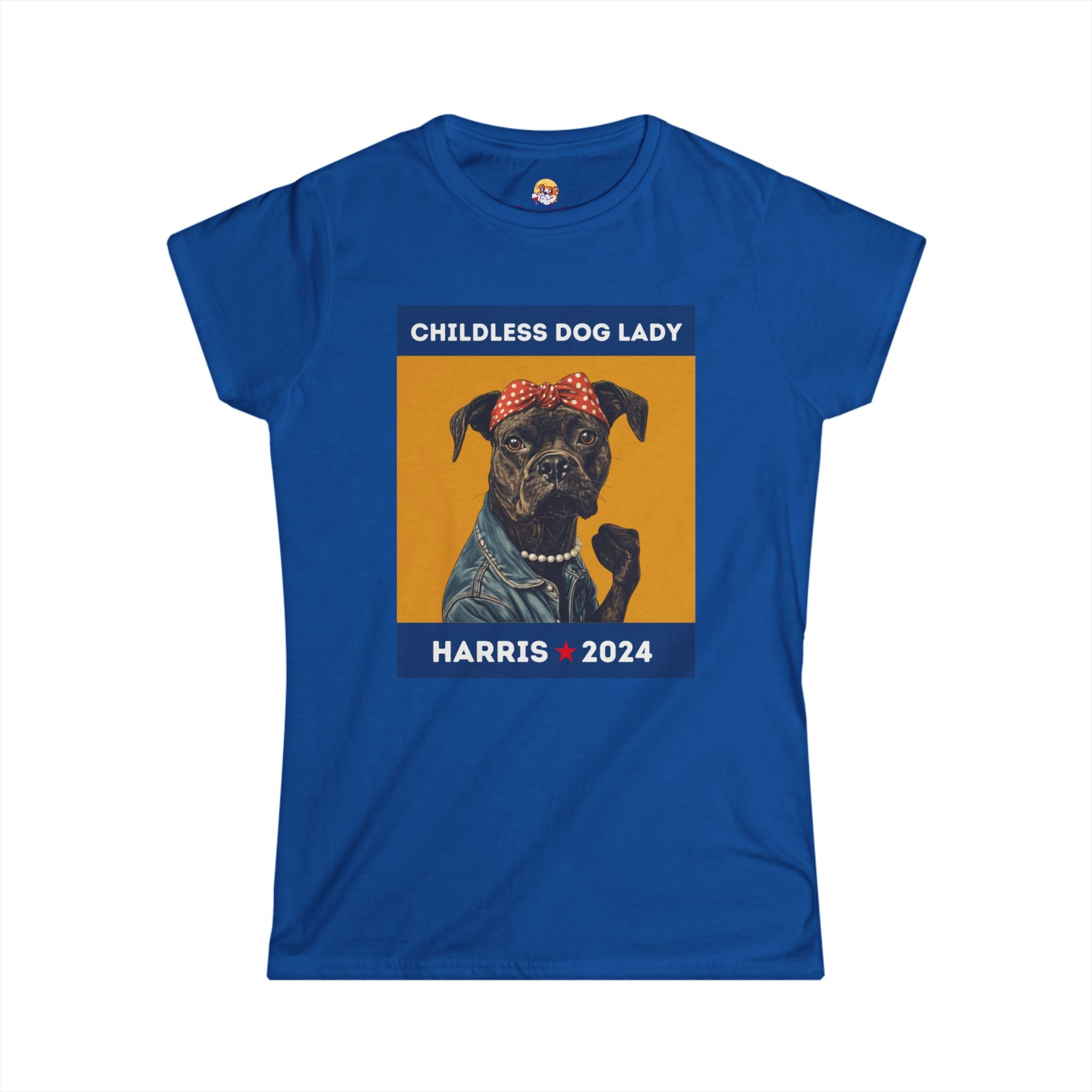 Childless Dog Lady - Women's Softstyle Tee (Jakky 1)