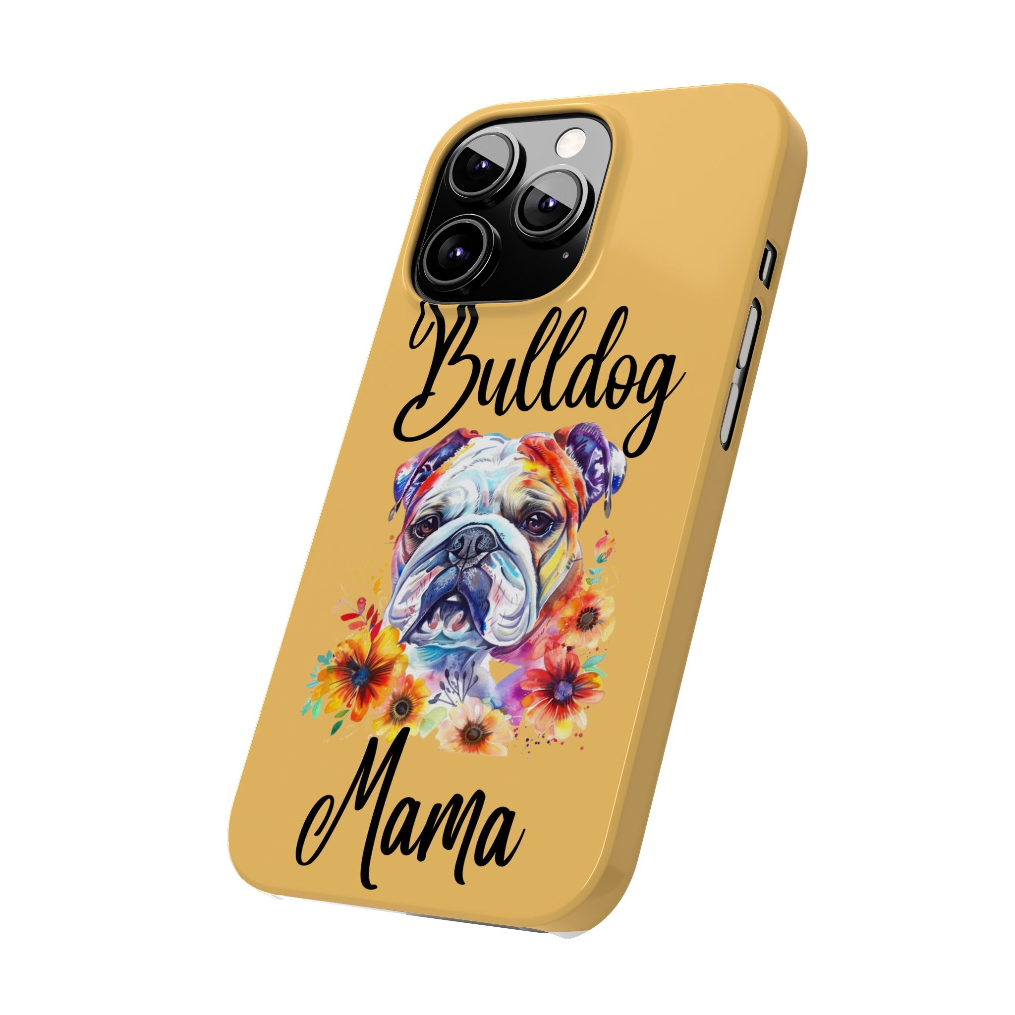 Bulldog Mama iPhone Cases (Engish)