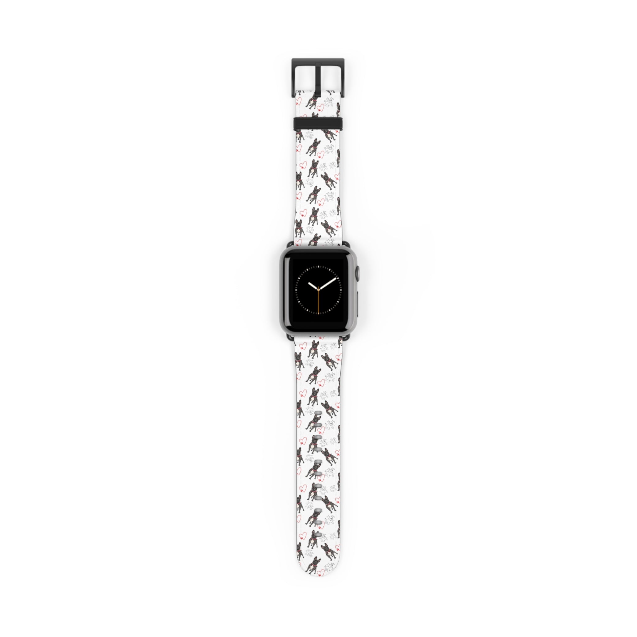 Bulldog Apple Watch Bands (French/Hearts)