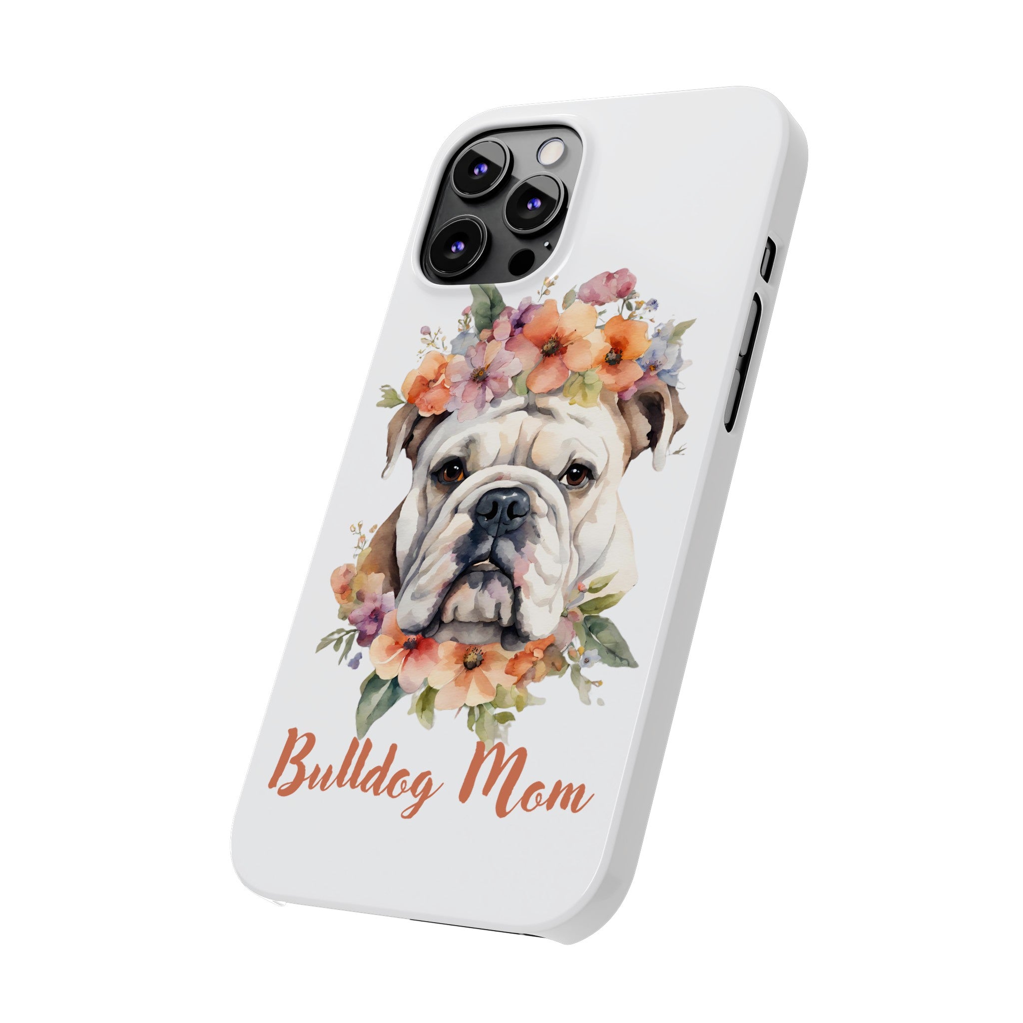 Bulldog iPhone Cases (Engish/White)