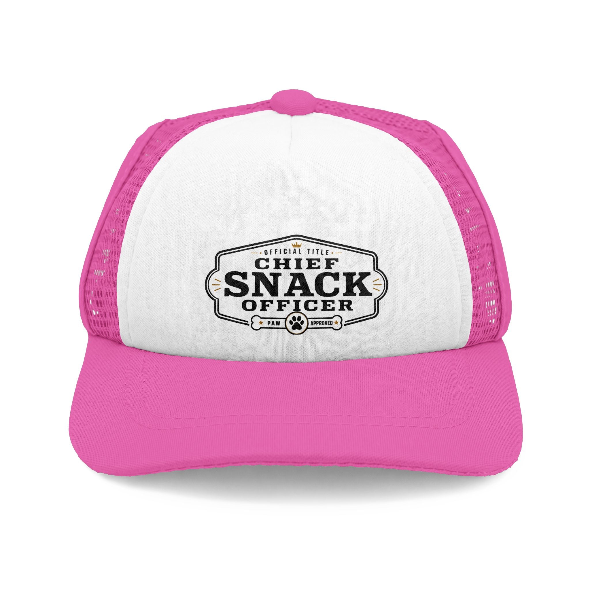 "Chief Snack Officer" Bulldog Trucker Hat (English/French)