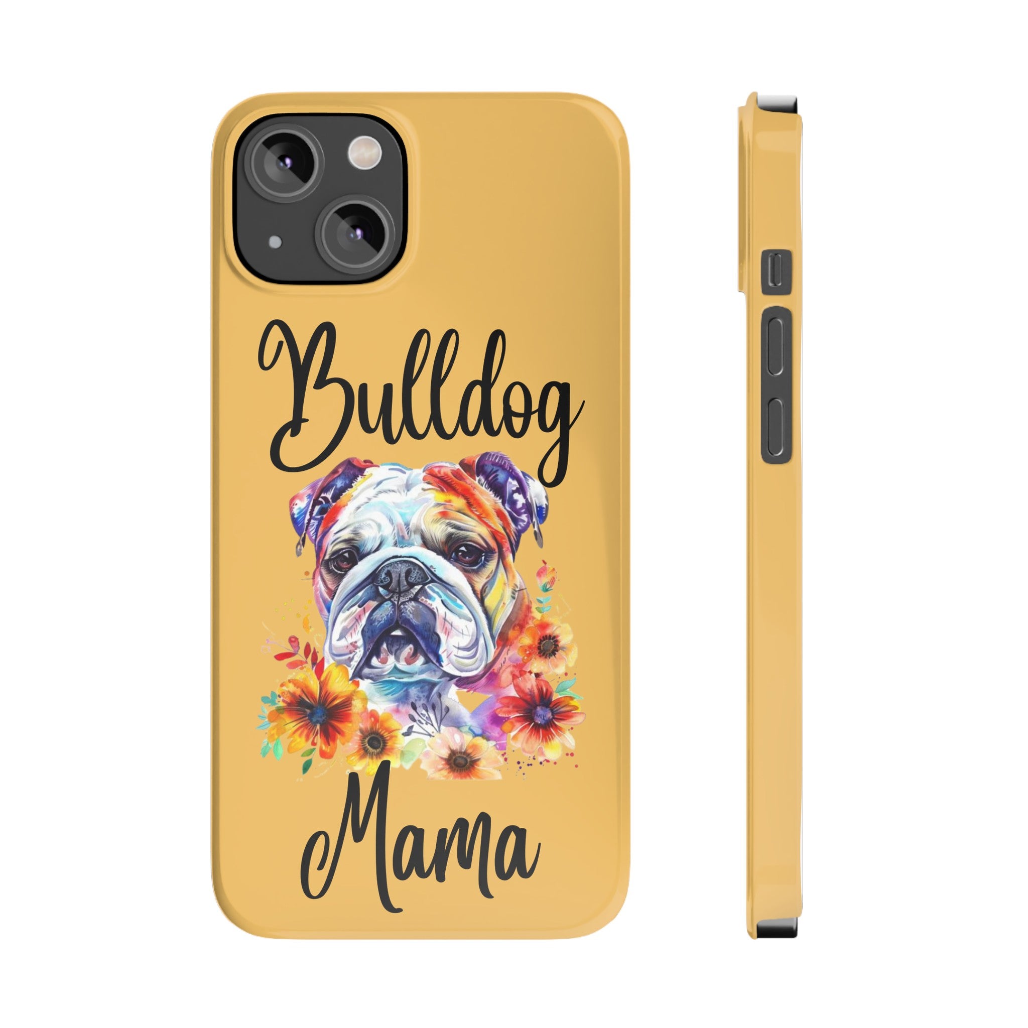 Bulldog Mama iPhone Cases (Engish)