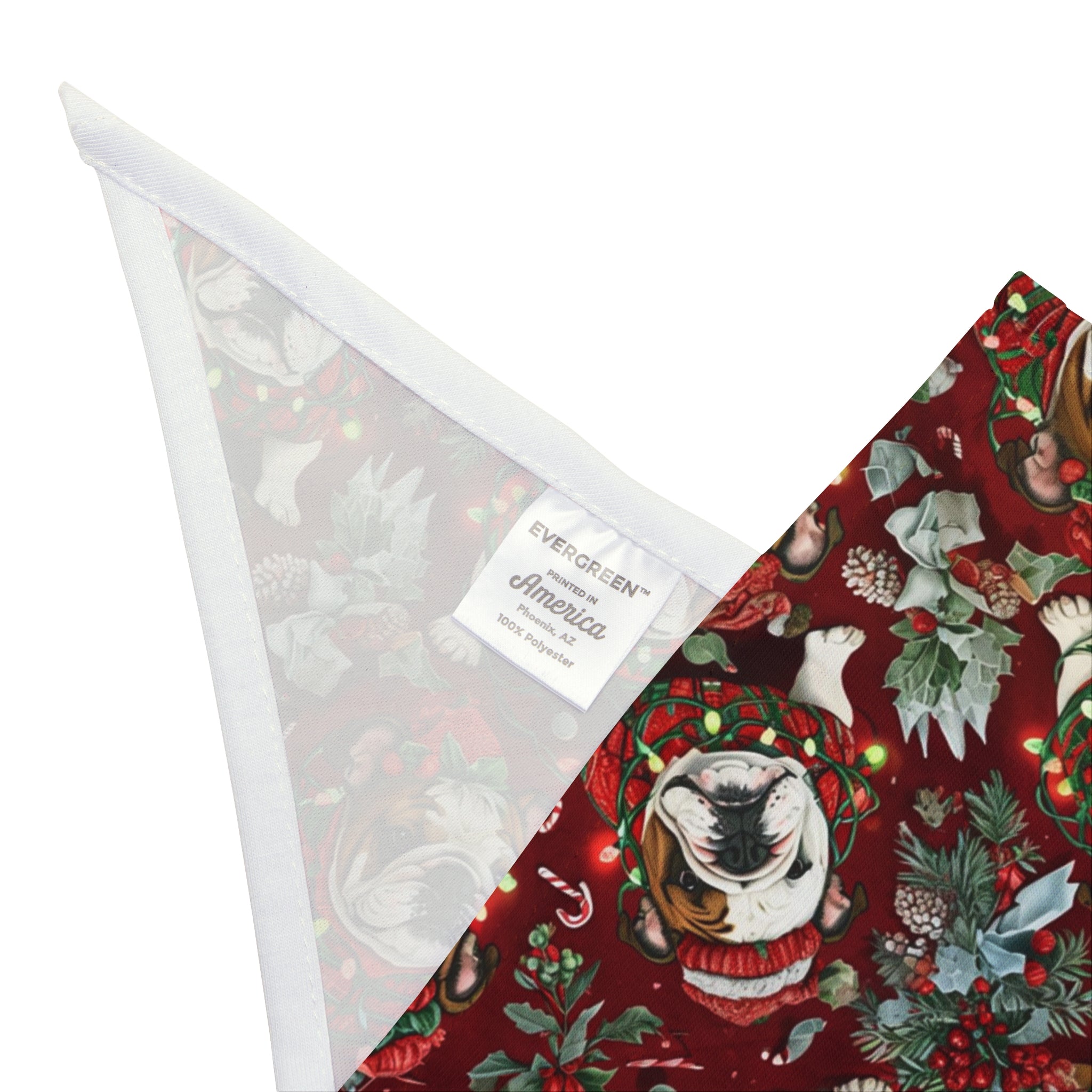 Holiday Lights Dog Bandana (English)