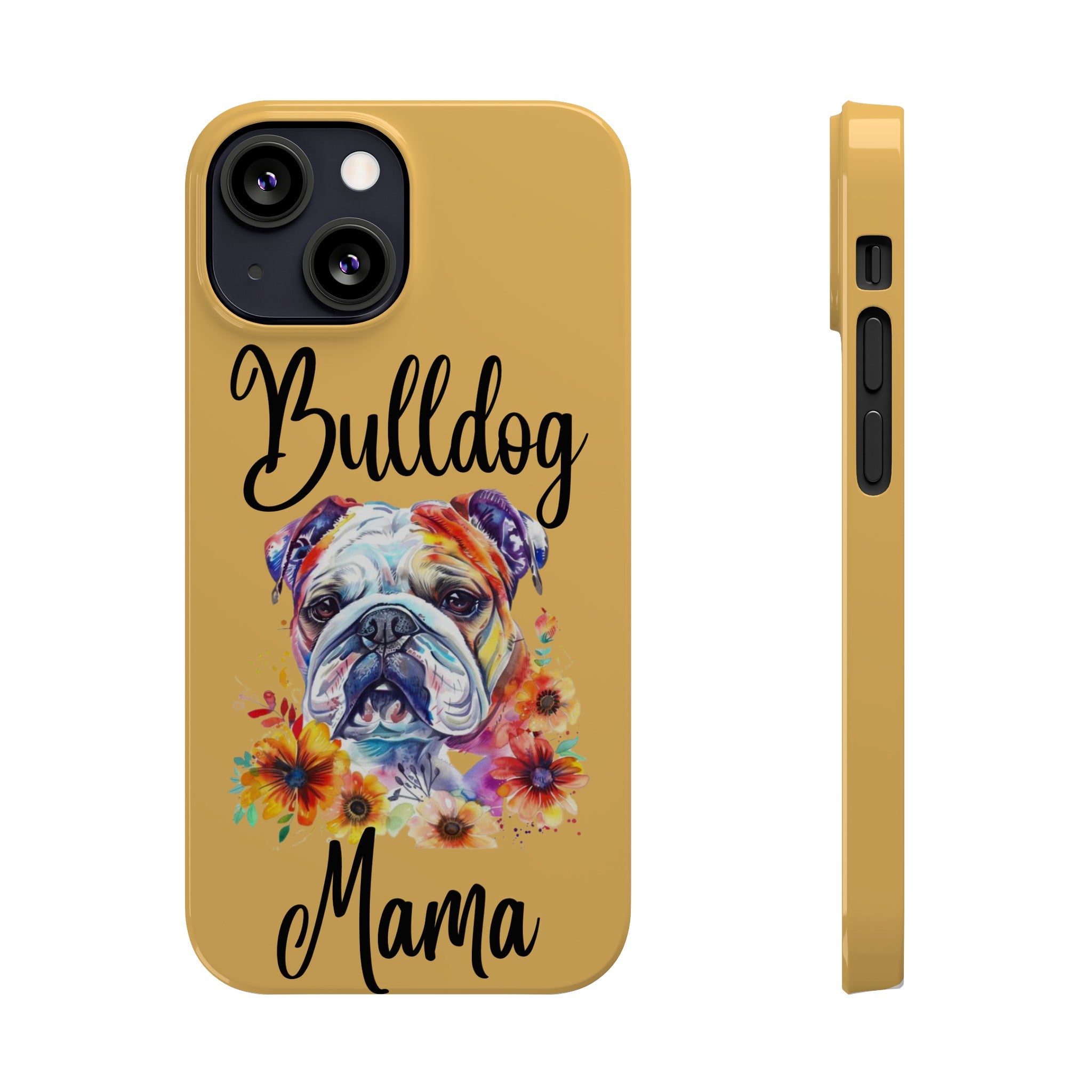 Bulldog Mama iPhone Cases (Engish)