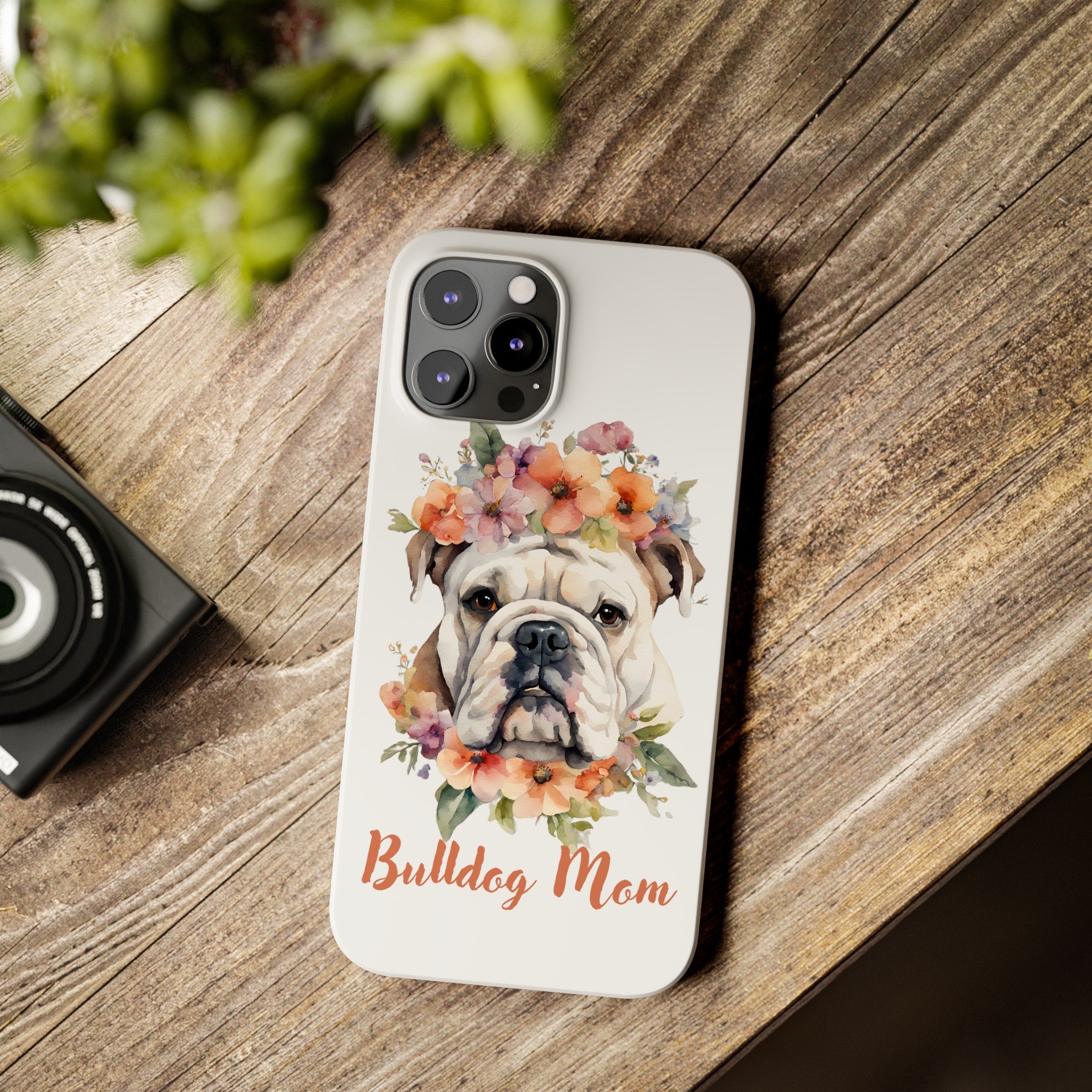 Bulldog iPhone Cases (Engish/White)