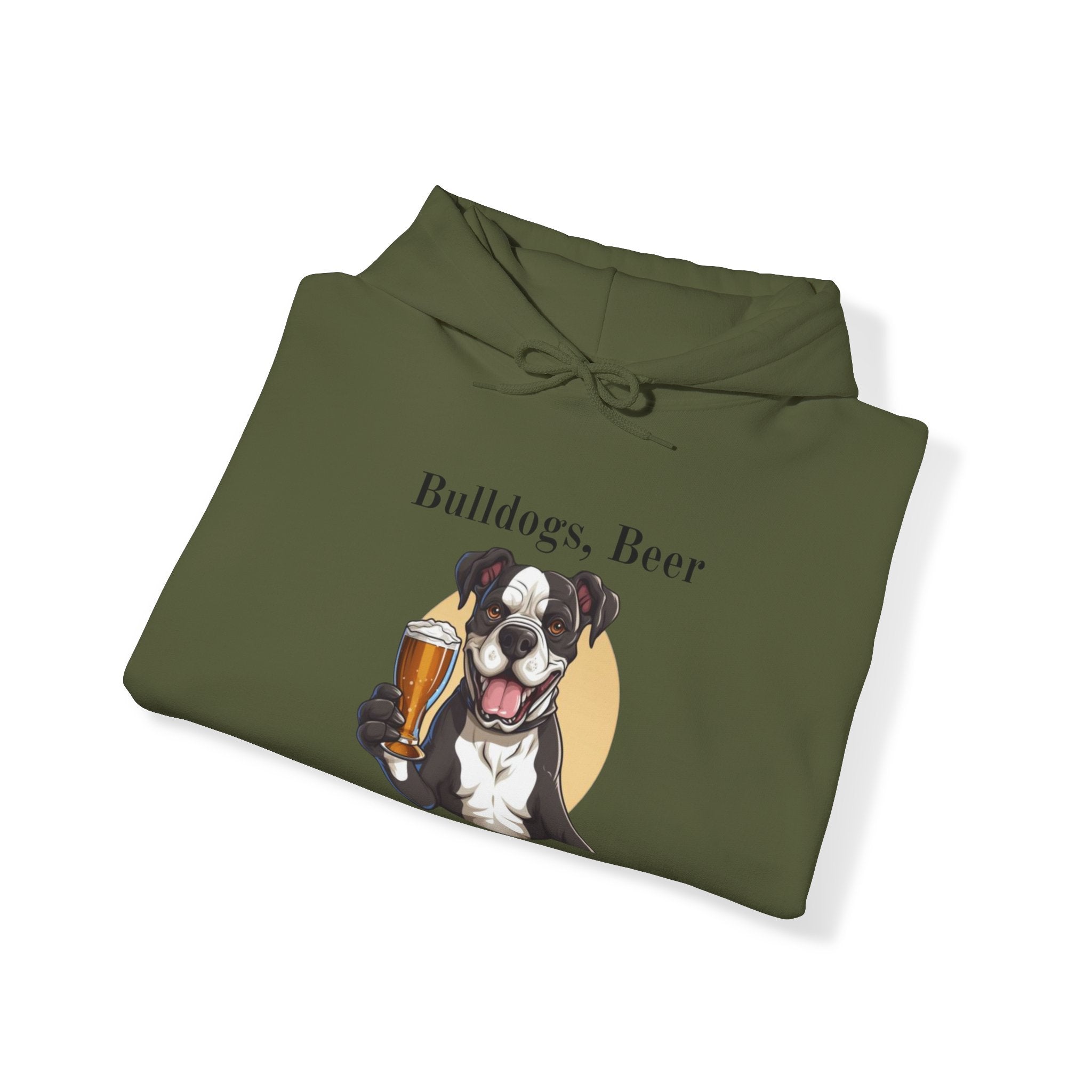 Bulldogs, Beer, and Bad Decisions" Hoodie - Your Go-To Gear for Mischievous Times! option 16 - English Bulldog mom gift | Tipsy Bully