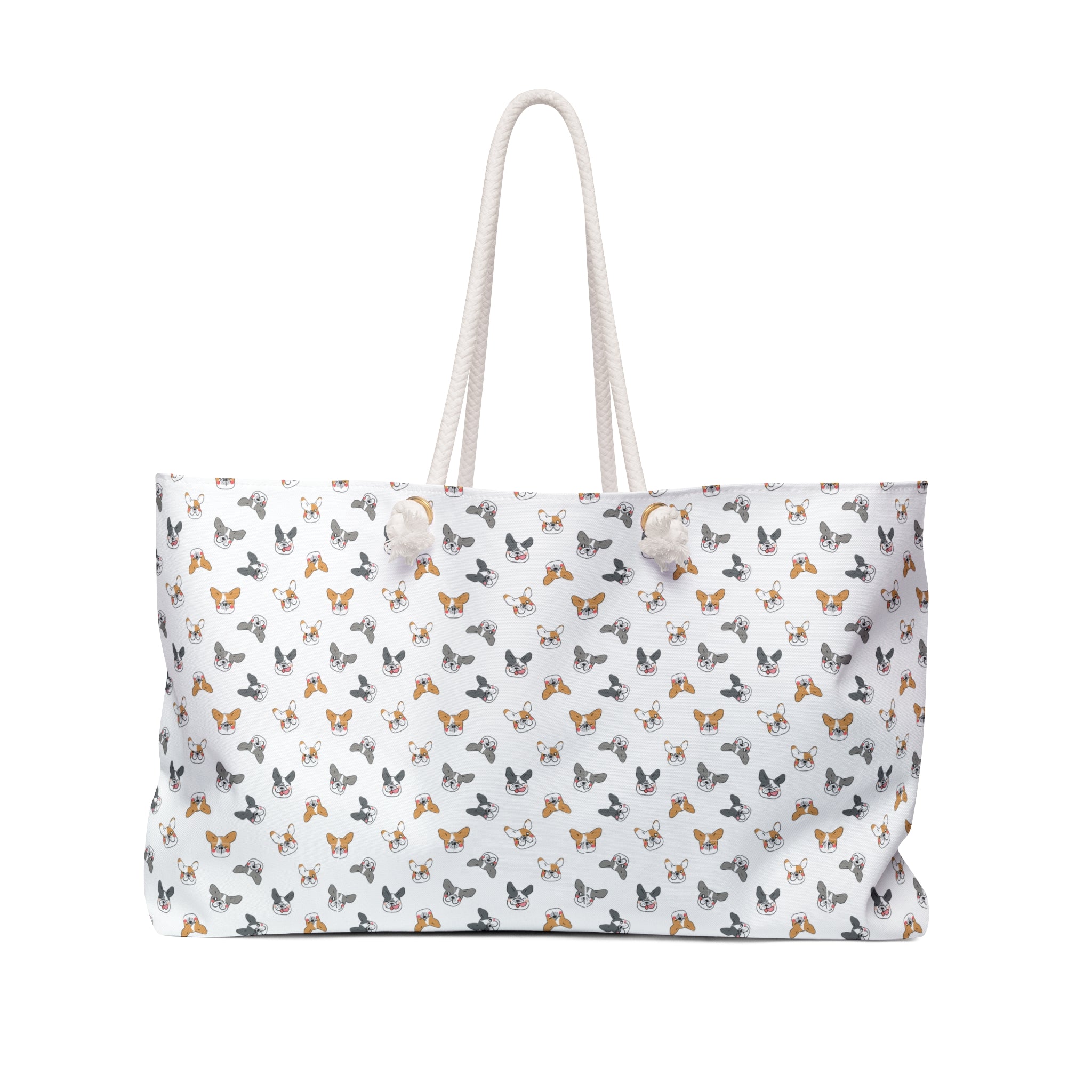 Bulldog Bliss All-Over-Print Weekender Bag (French)