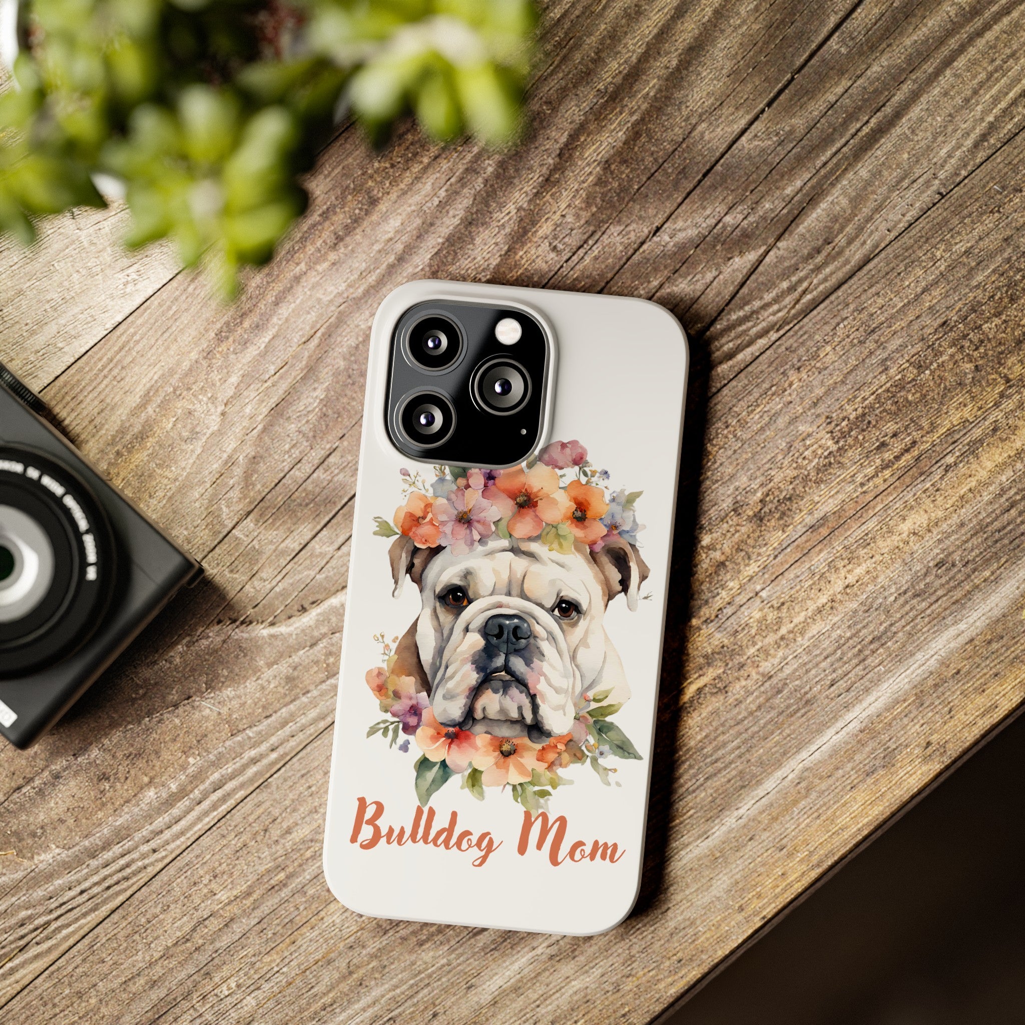 Bulldog iPhone Cases (Engish/White)
