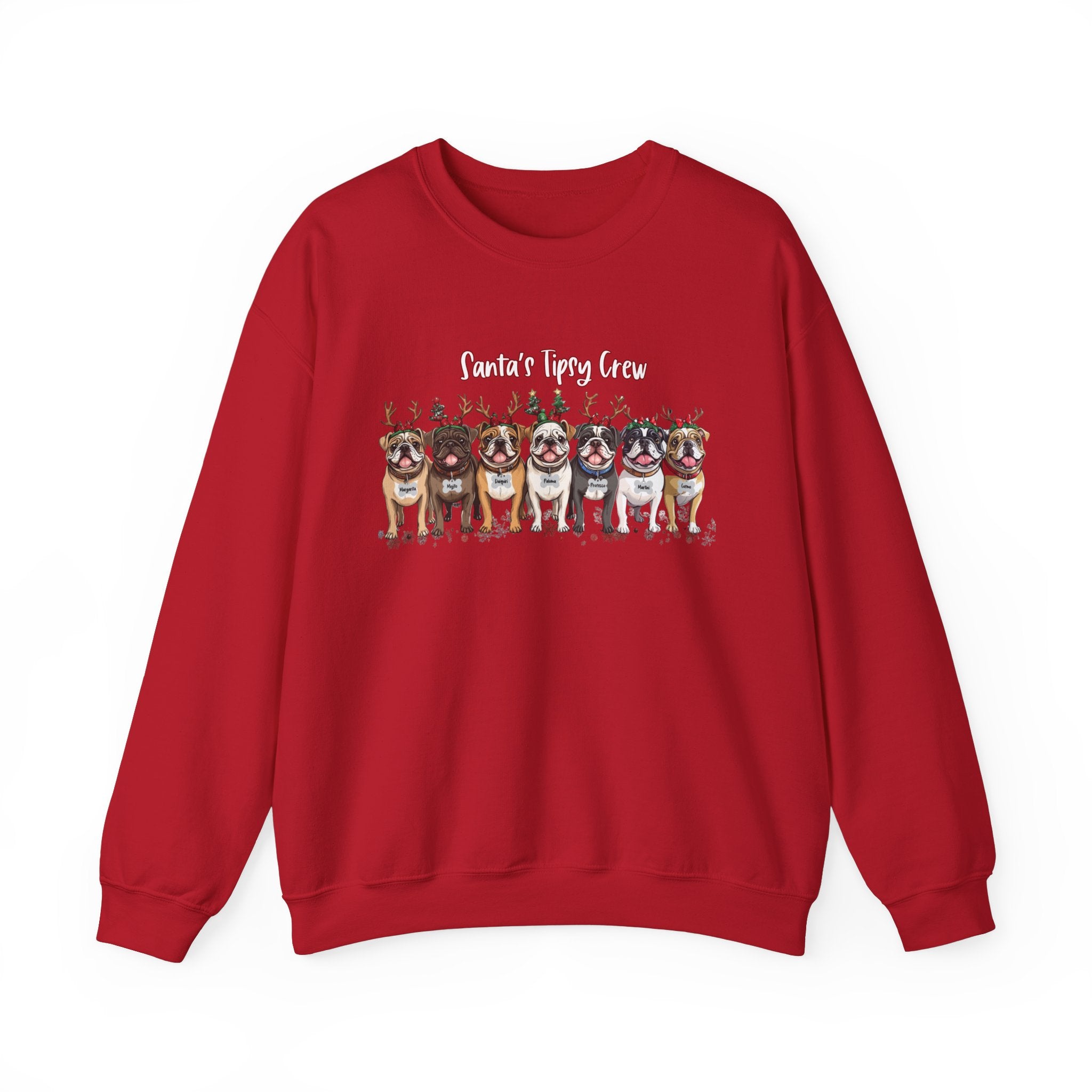 “Santa’s Tipsy Crew” Christmas Crewneck Sweatshirt - Unisex (English)
