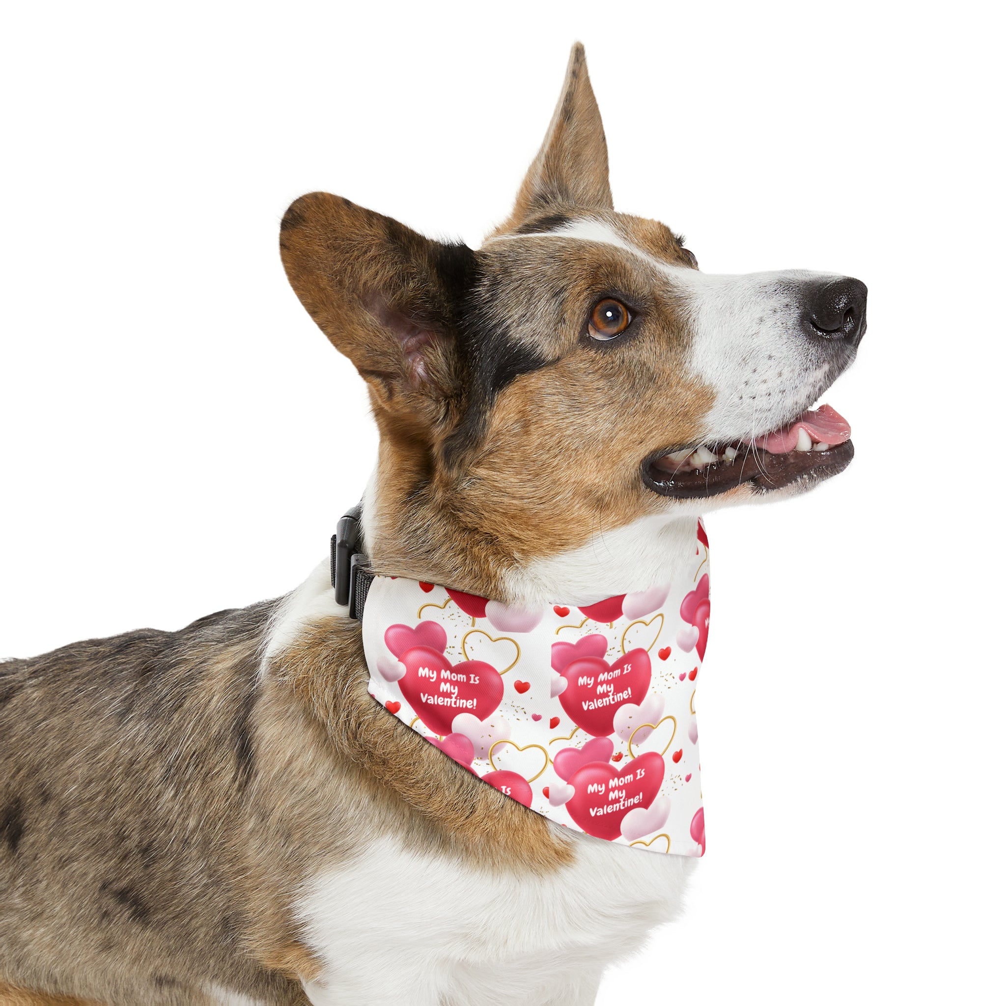 My Mom is My Valentine" - Adorable Valentine's Day Dog Bandana