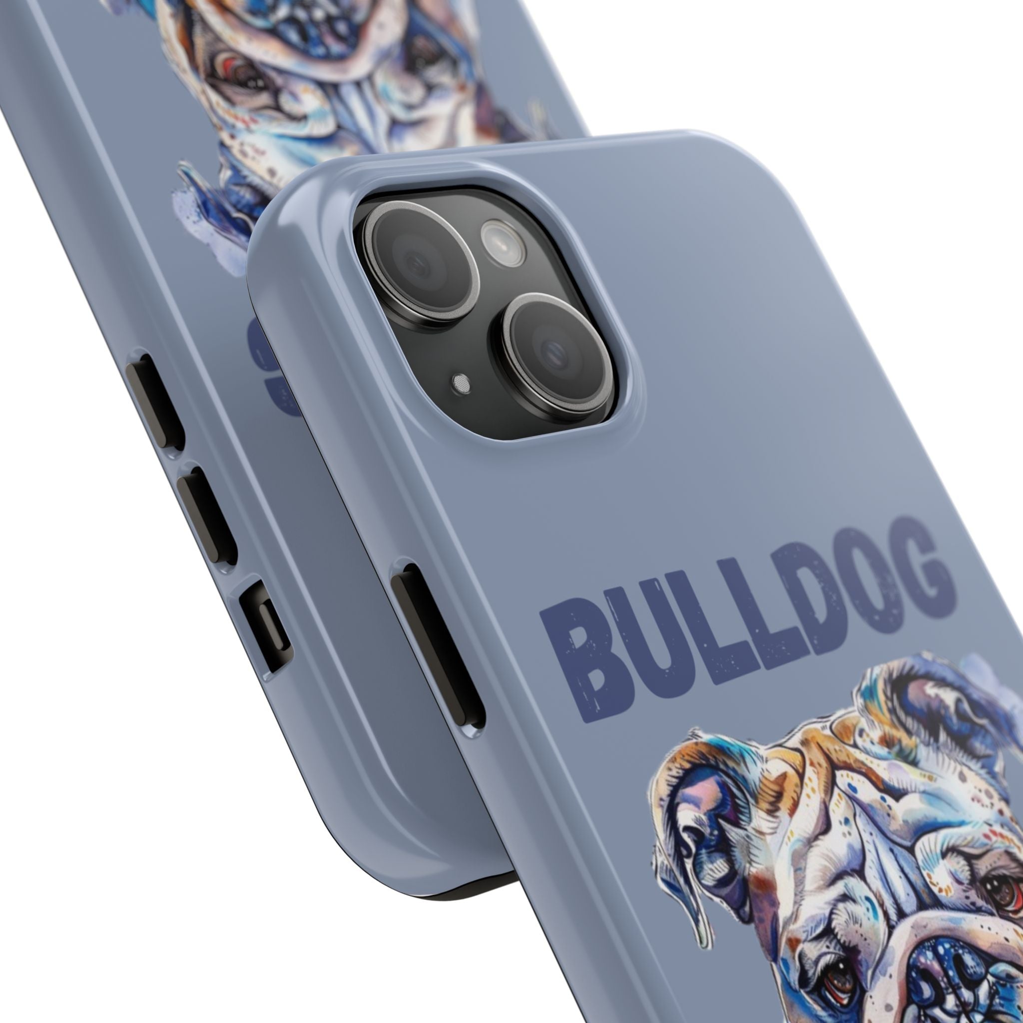 Bulldog Dad iPhone Cases (English/Watercolor) New