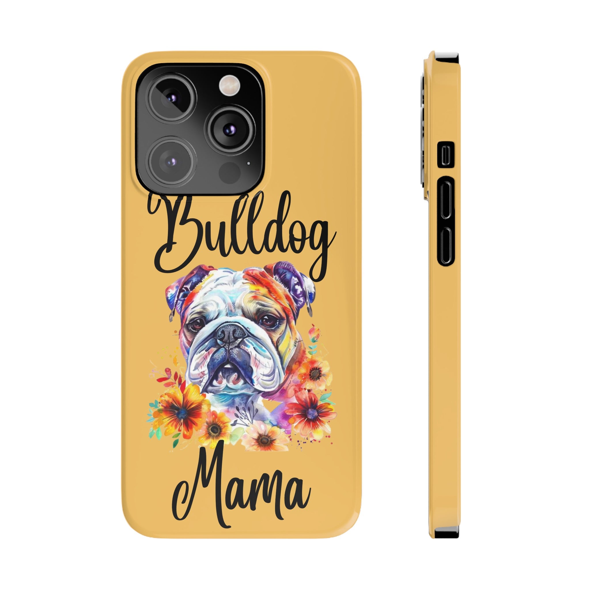 Bulldog Mama iPhone Cases (Engish)