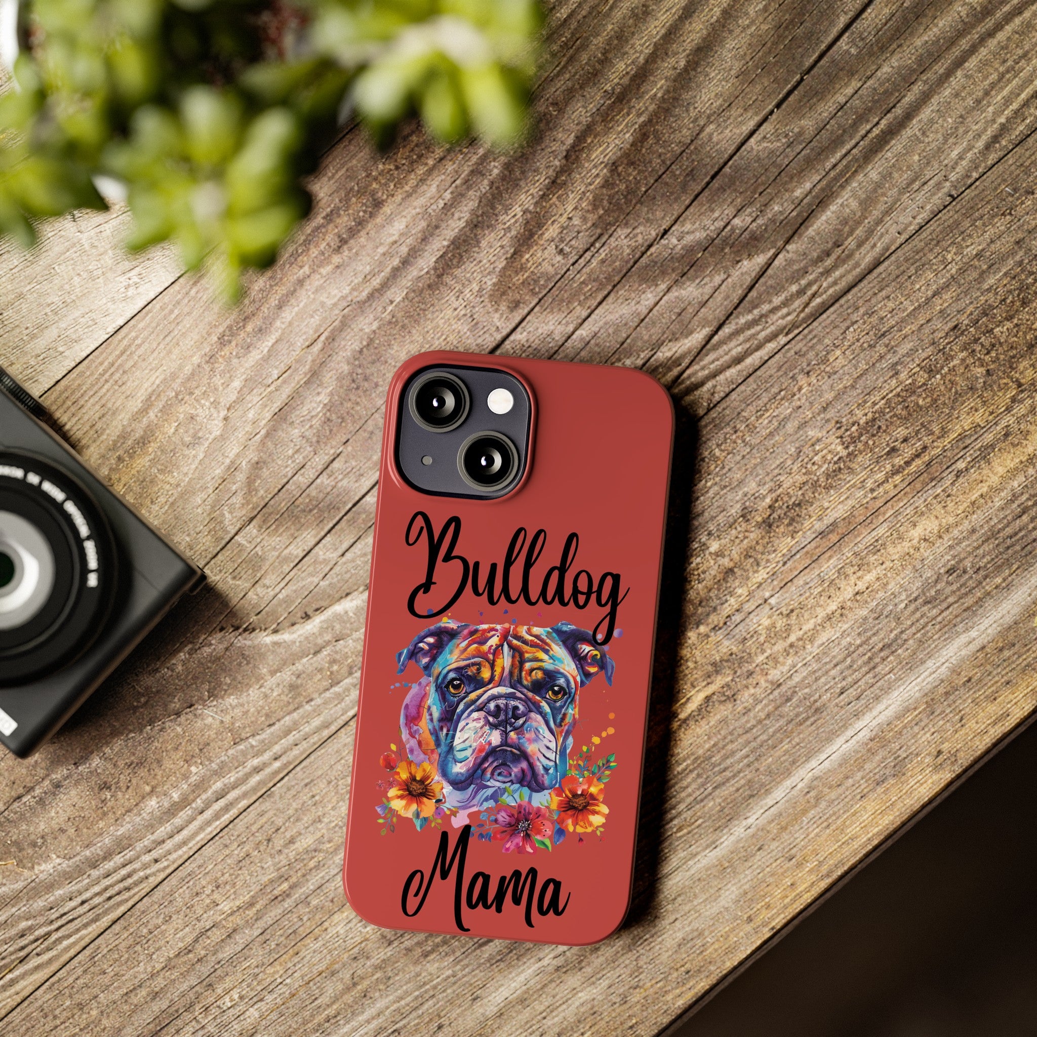 Bulldog Mama iPhone Cases (Engish)