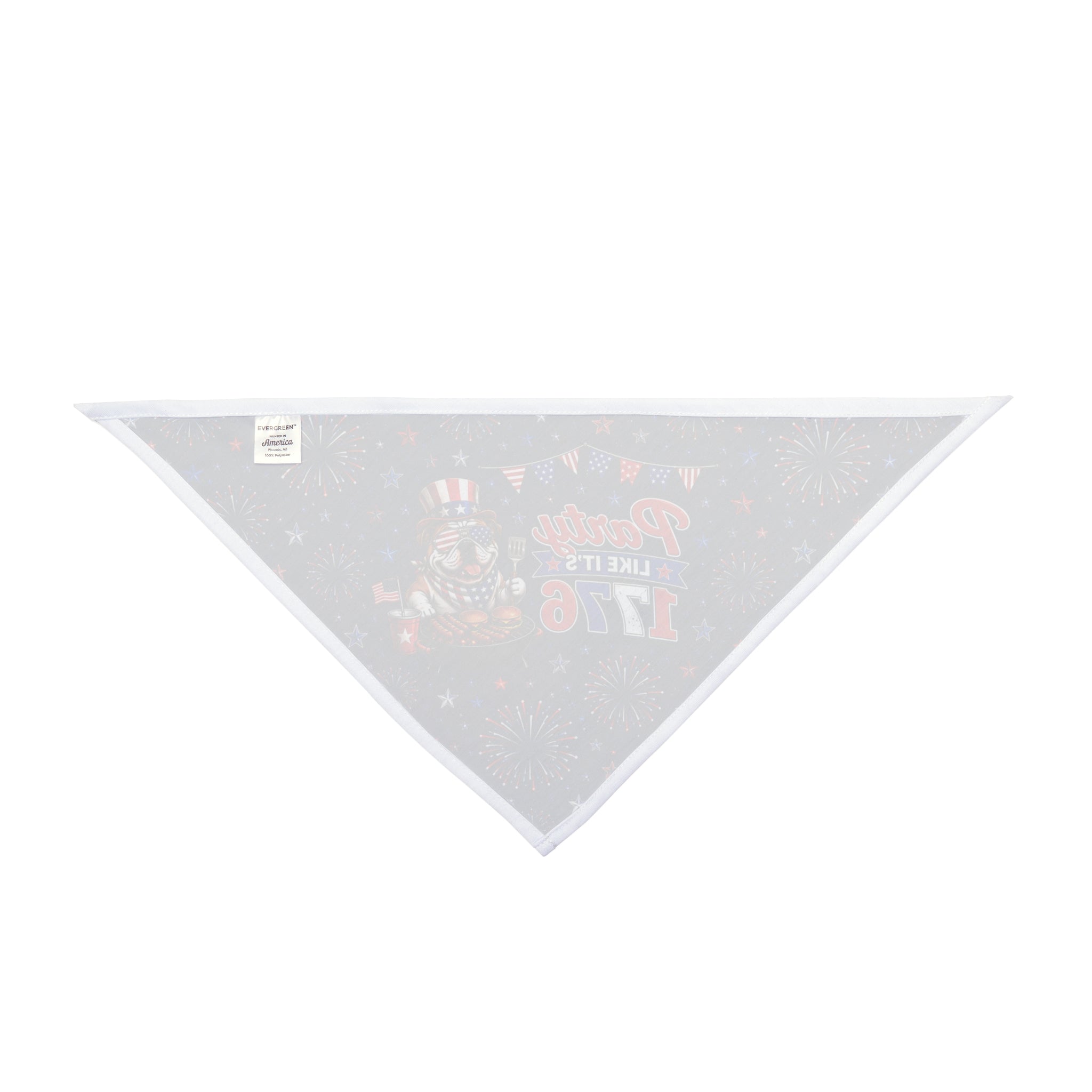 Party Like it's 1776 4th of July Dog Bandana (English)