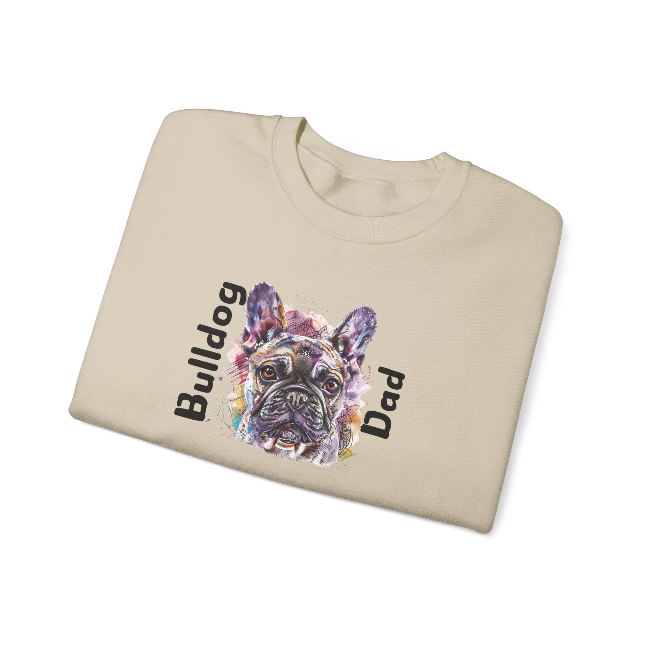 Bulldog Dad crew neck sweatshirt (French)