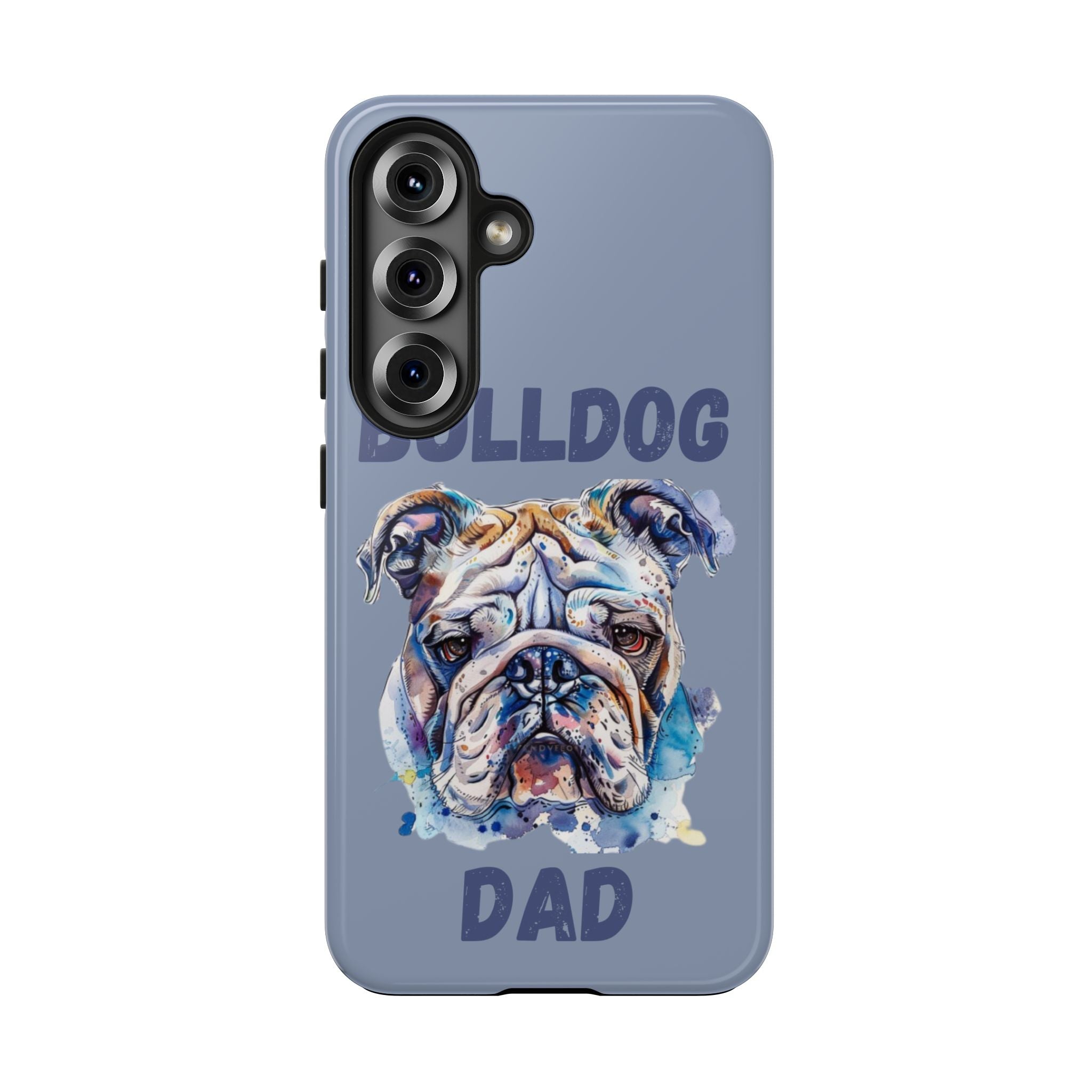 Bulldog Dad iPhone Cases (English/Watercolor) New