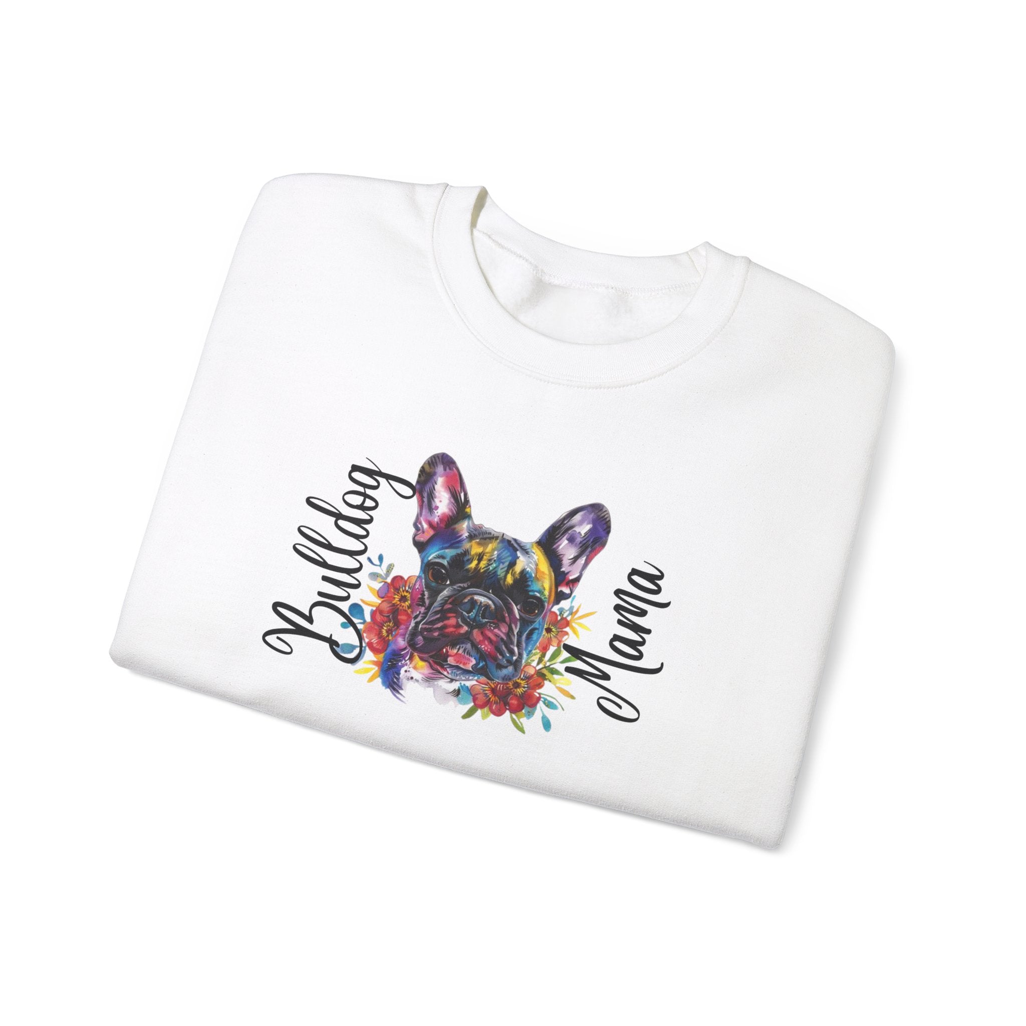 Bulldog Mama crew neck sweatshirt (French)