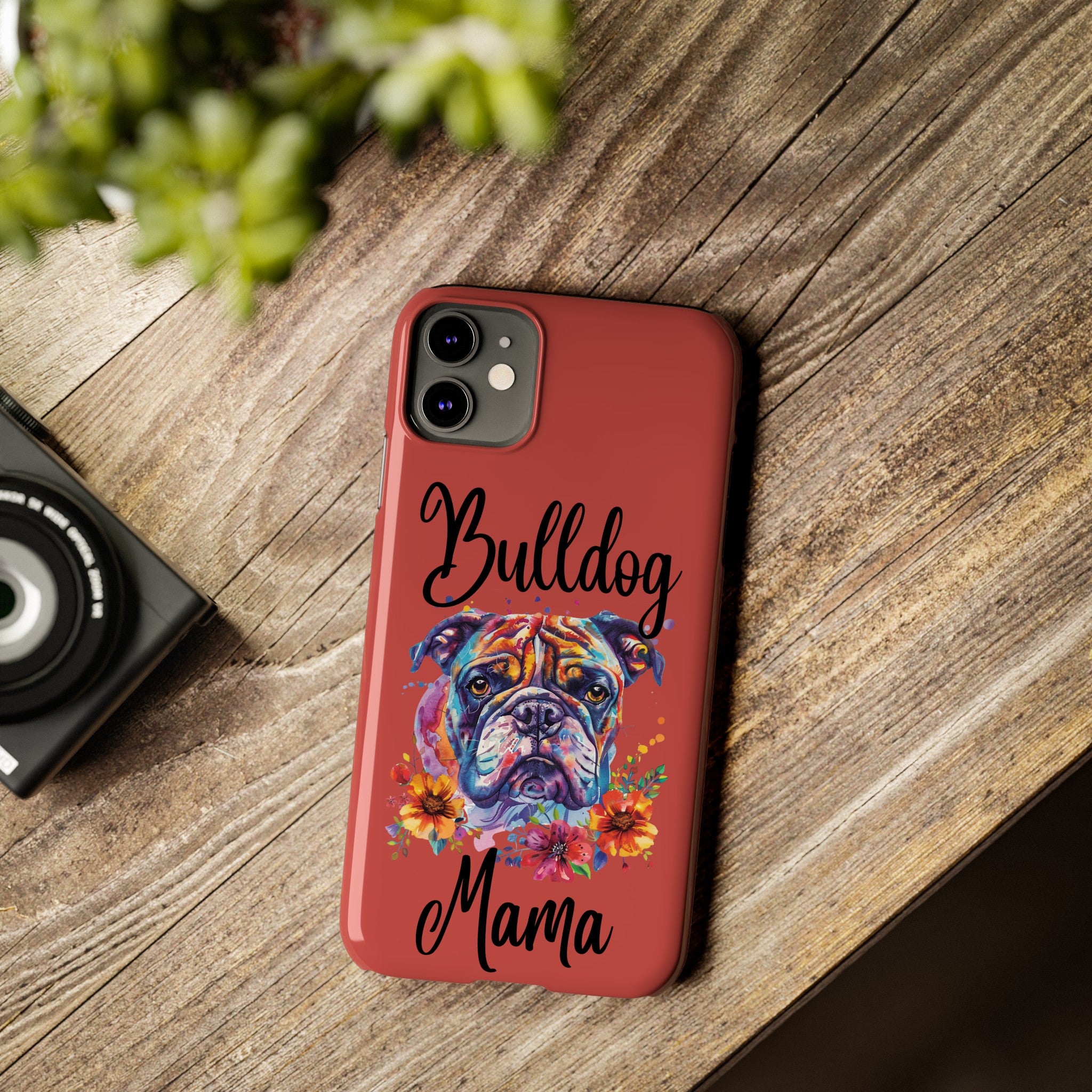 Bulldog Mama iPhone Cases (Engish)