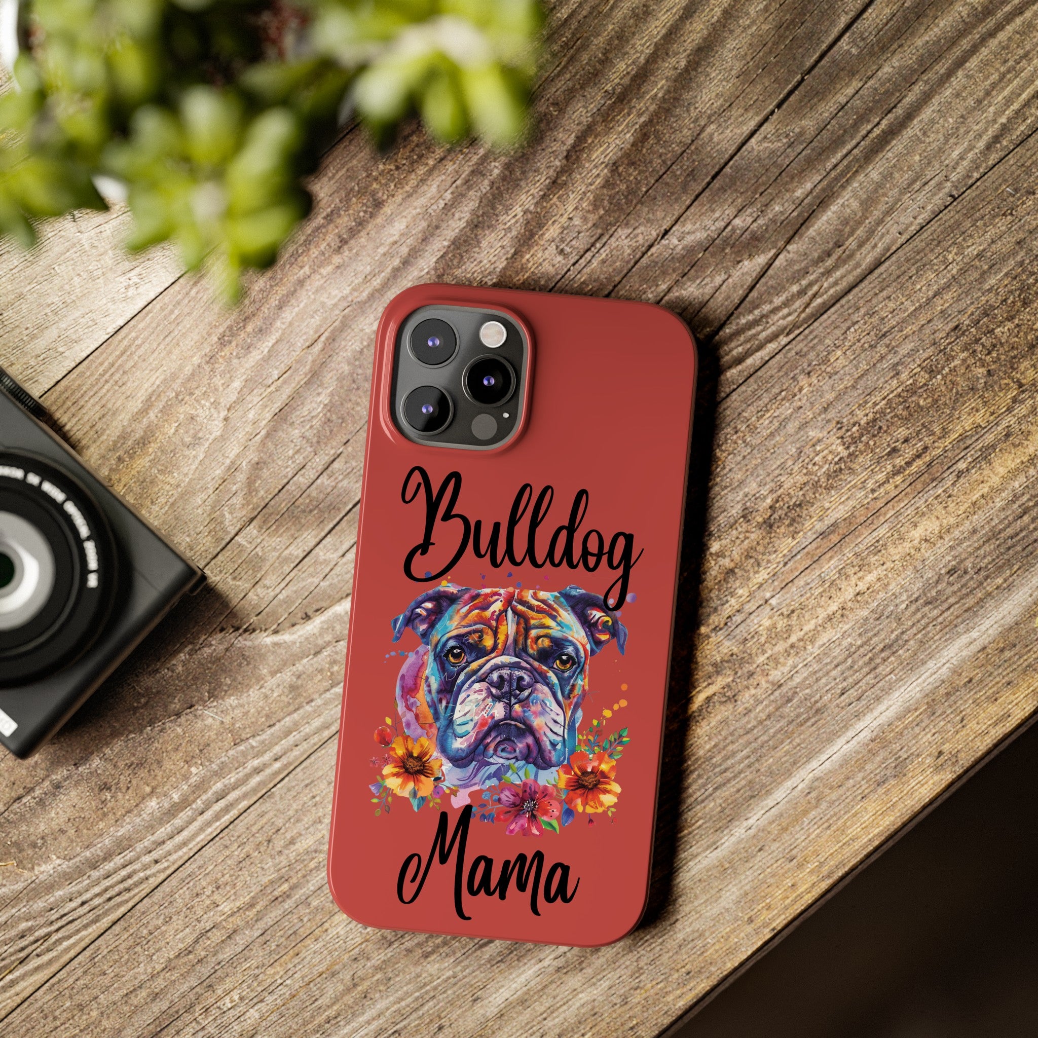 Bulldog Mama iPhone Cases (Engish)