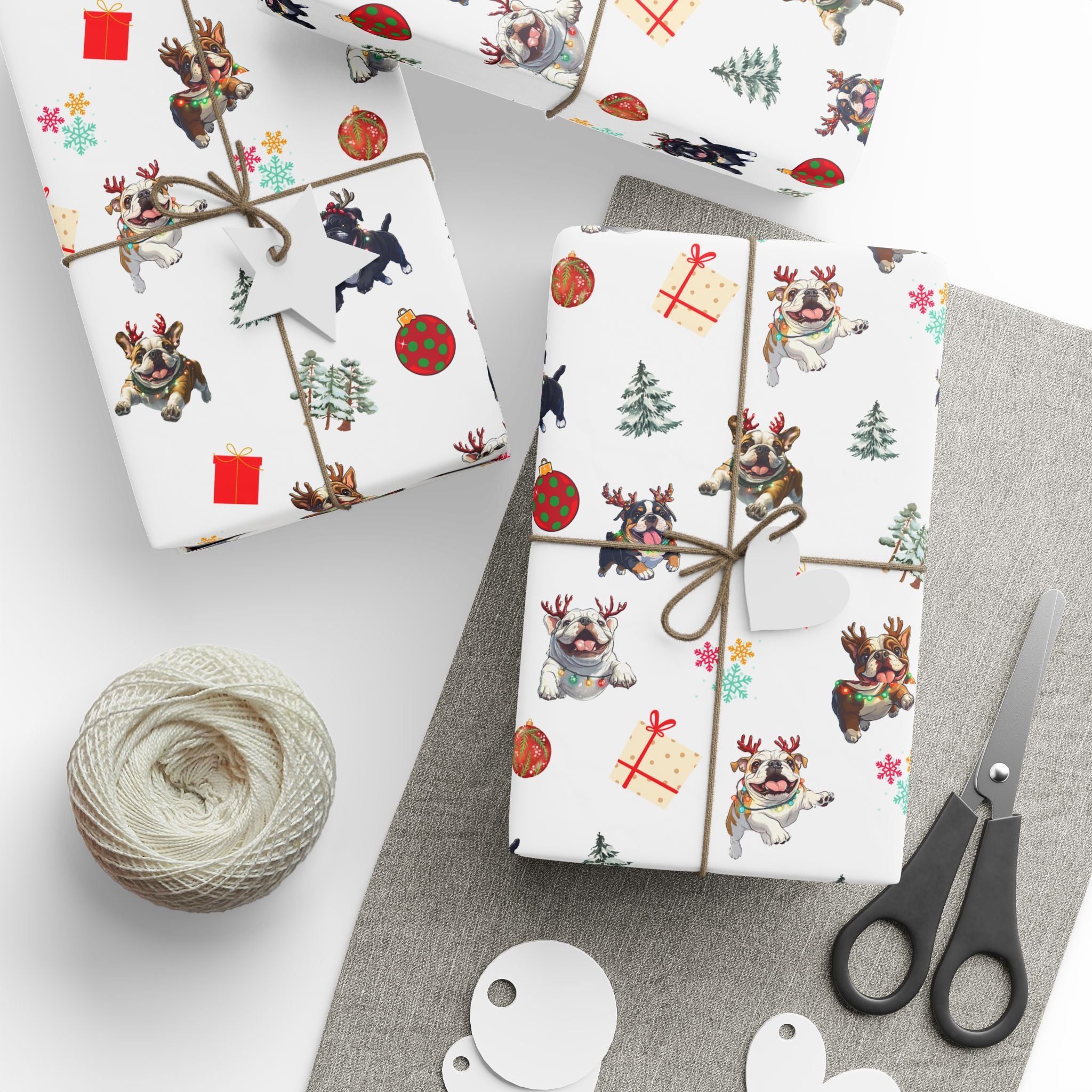 "Santa’s Tipsy Crew" Christmas Wrapping Paper (English)