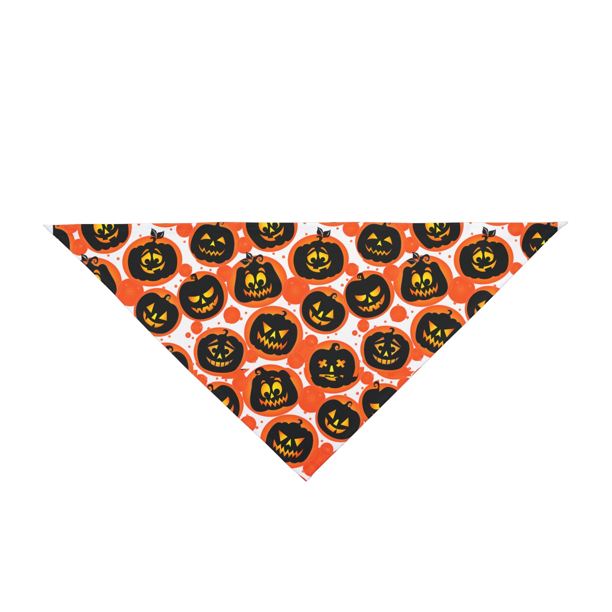 Halloween Bulldog Bandana (English/French/Black/Jack-o-Lanterns)