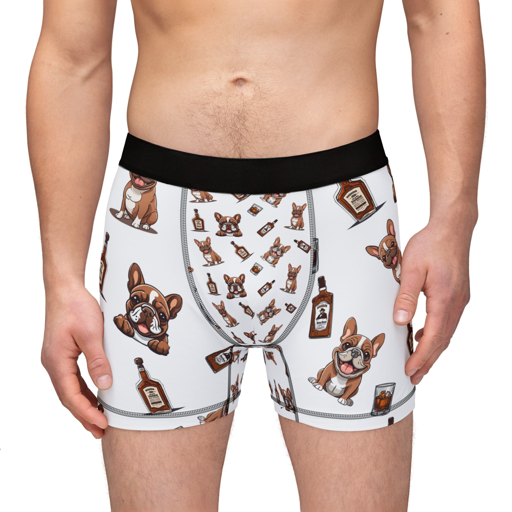 Tipsy Bully Bulldogs & Bourbon Men's Underwear (French/Brown)