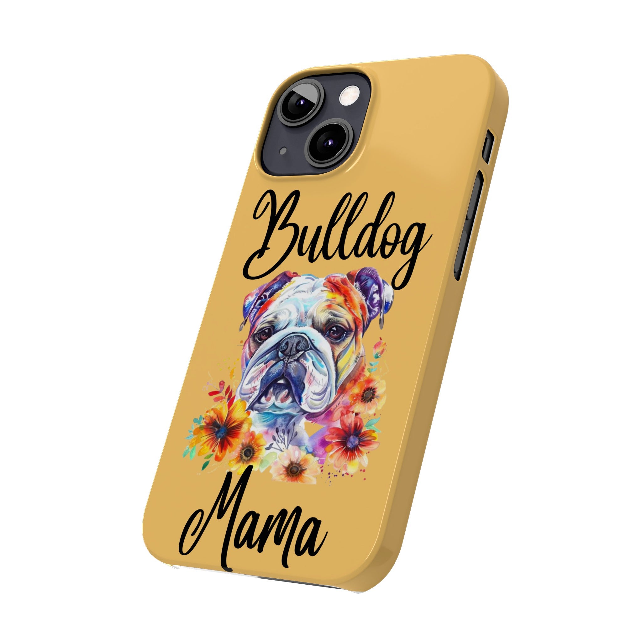 Bulldog Mama iPhone Cases (Engish)