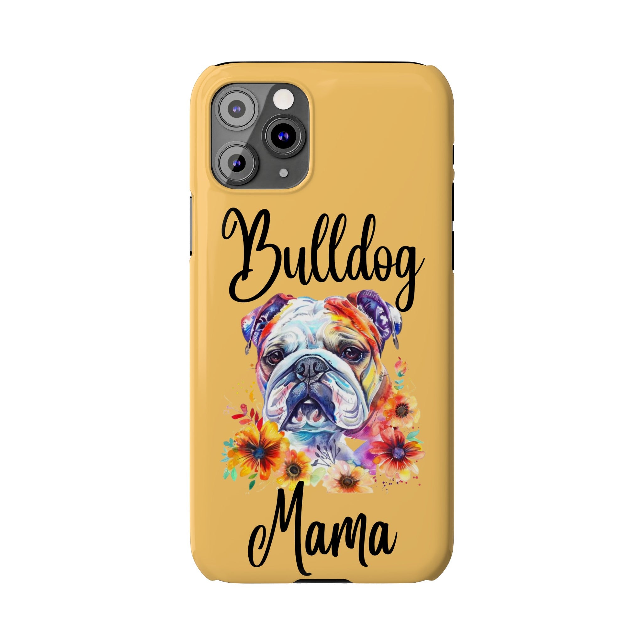Bulldog Mama iPhone Cases (Engish)