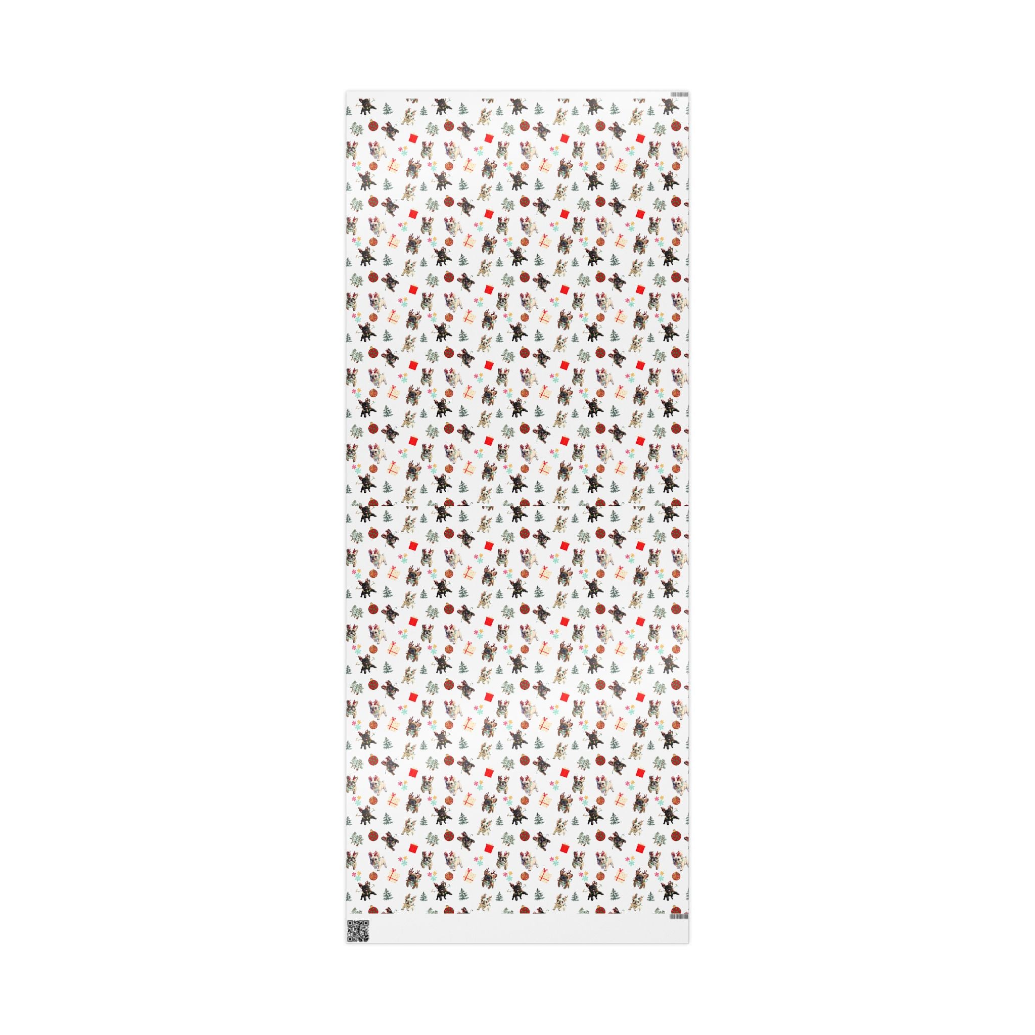 "Santa’s Tipsy Crew" Christmas Wrapping Paper (French)
