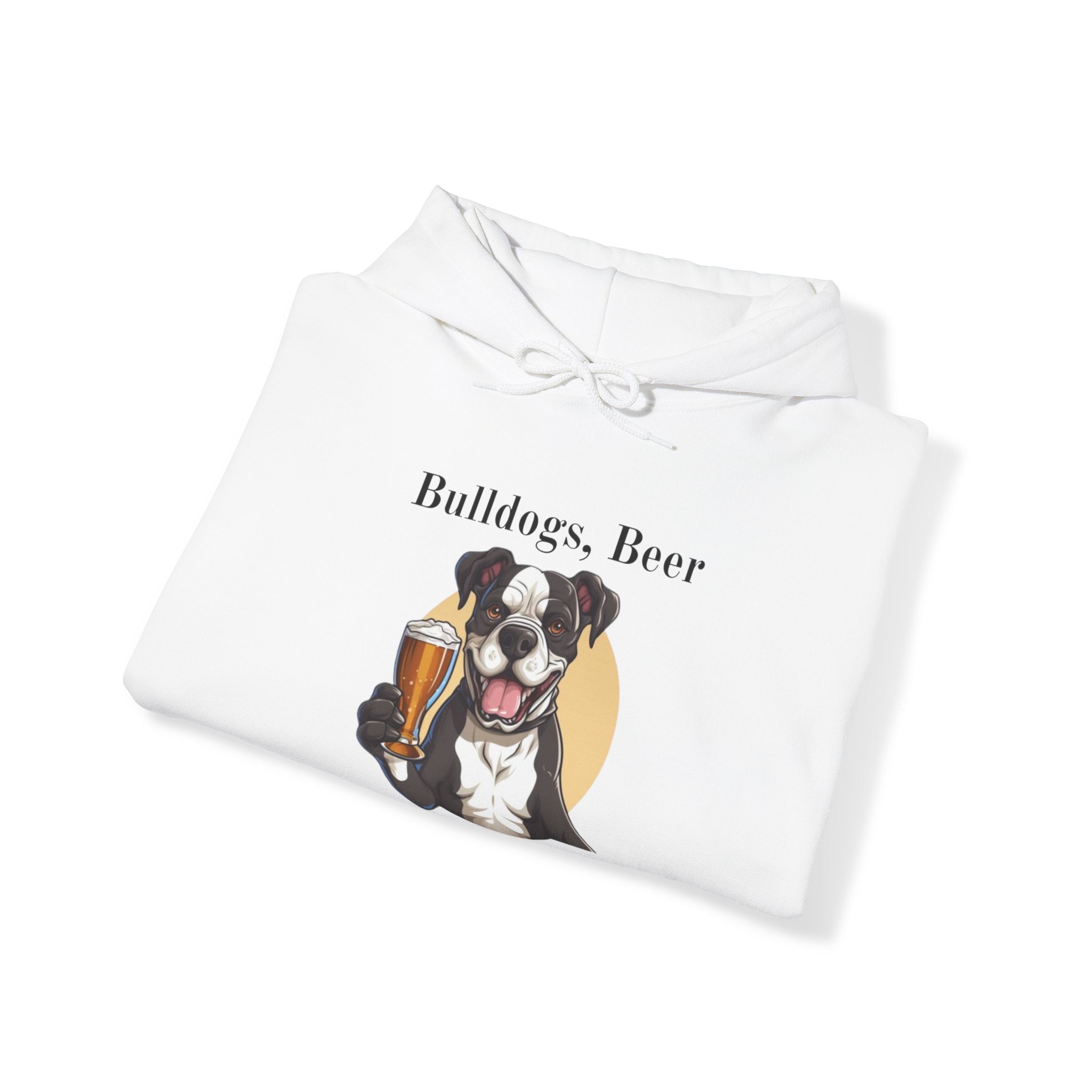 Bulldogs, Beer, and Bad Decisions" Hoodie - Your Go-To Gear for Mischievous Times! option 22 - English Bulldog mom gift | Tipsy Bully
