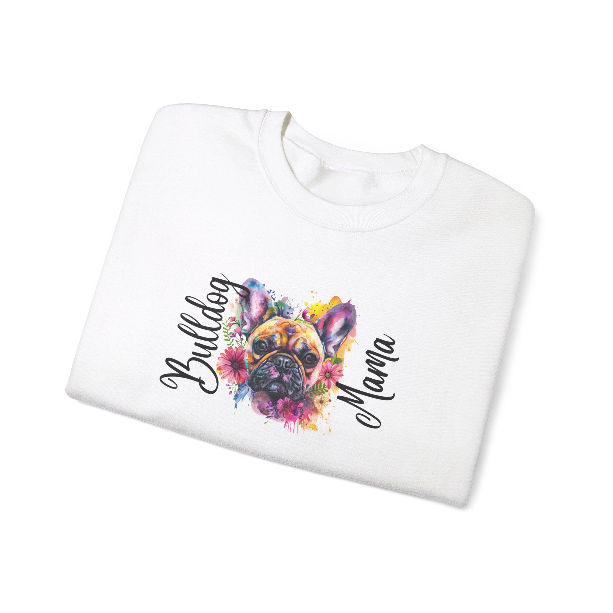 Bulldog Mama crew neck sweatshirt (French)