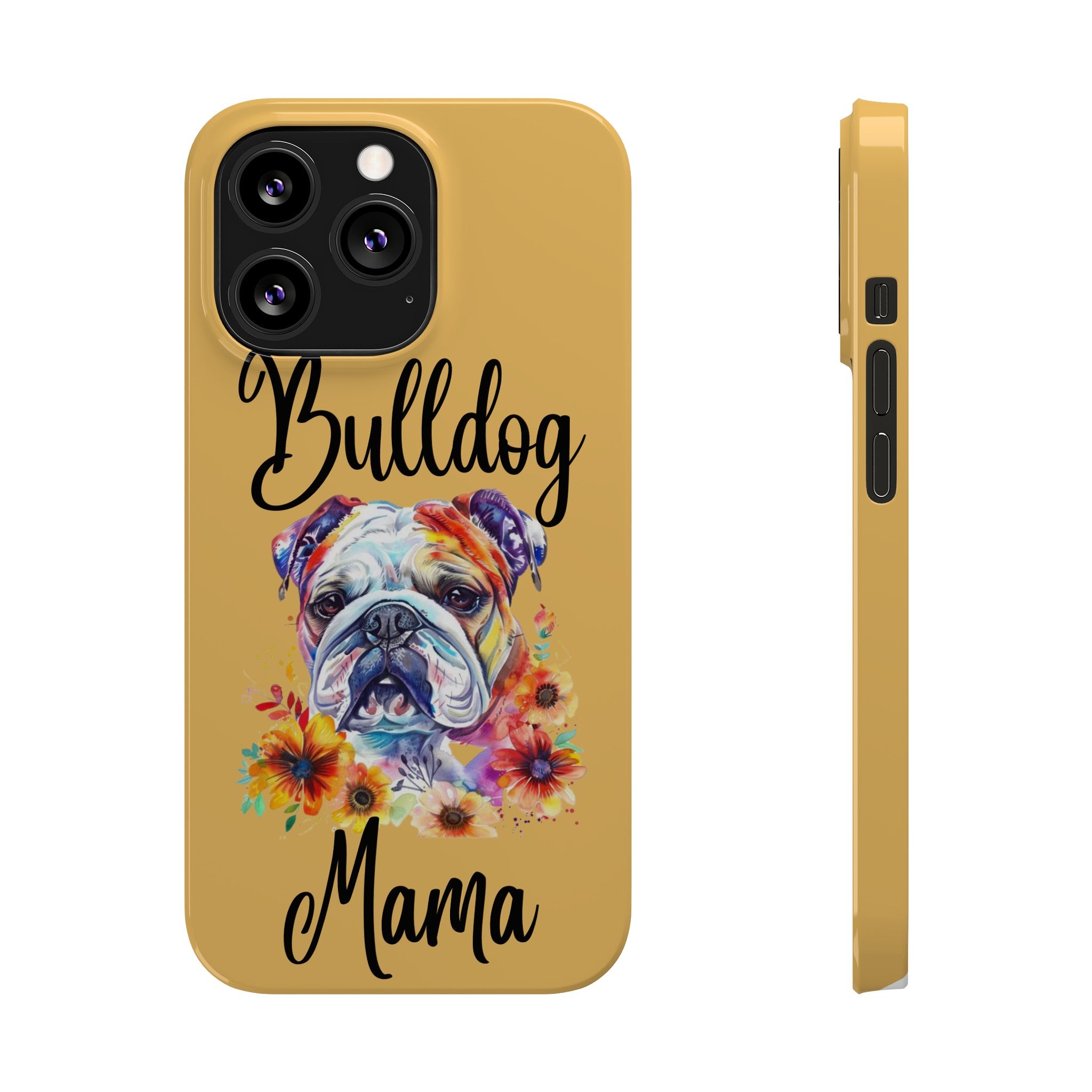 Bulldog Mama iPhone Cases (Engish)