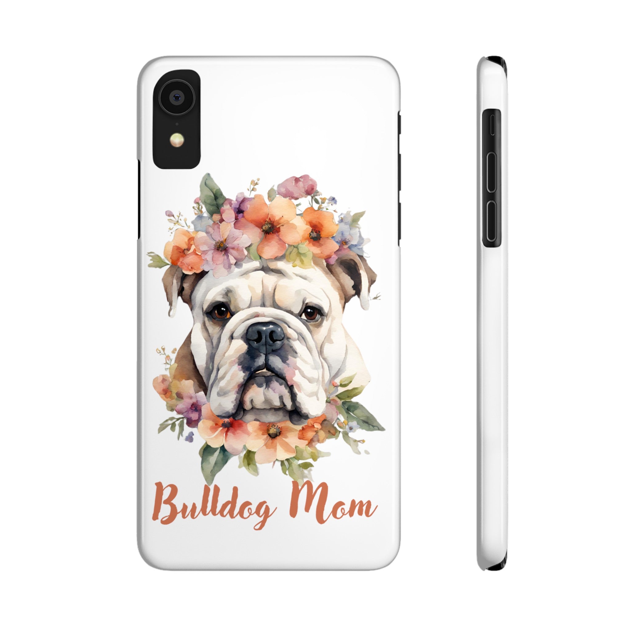 Bulldog iPhone Cases (Engish/White)