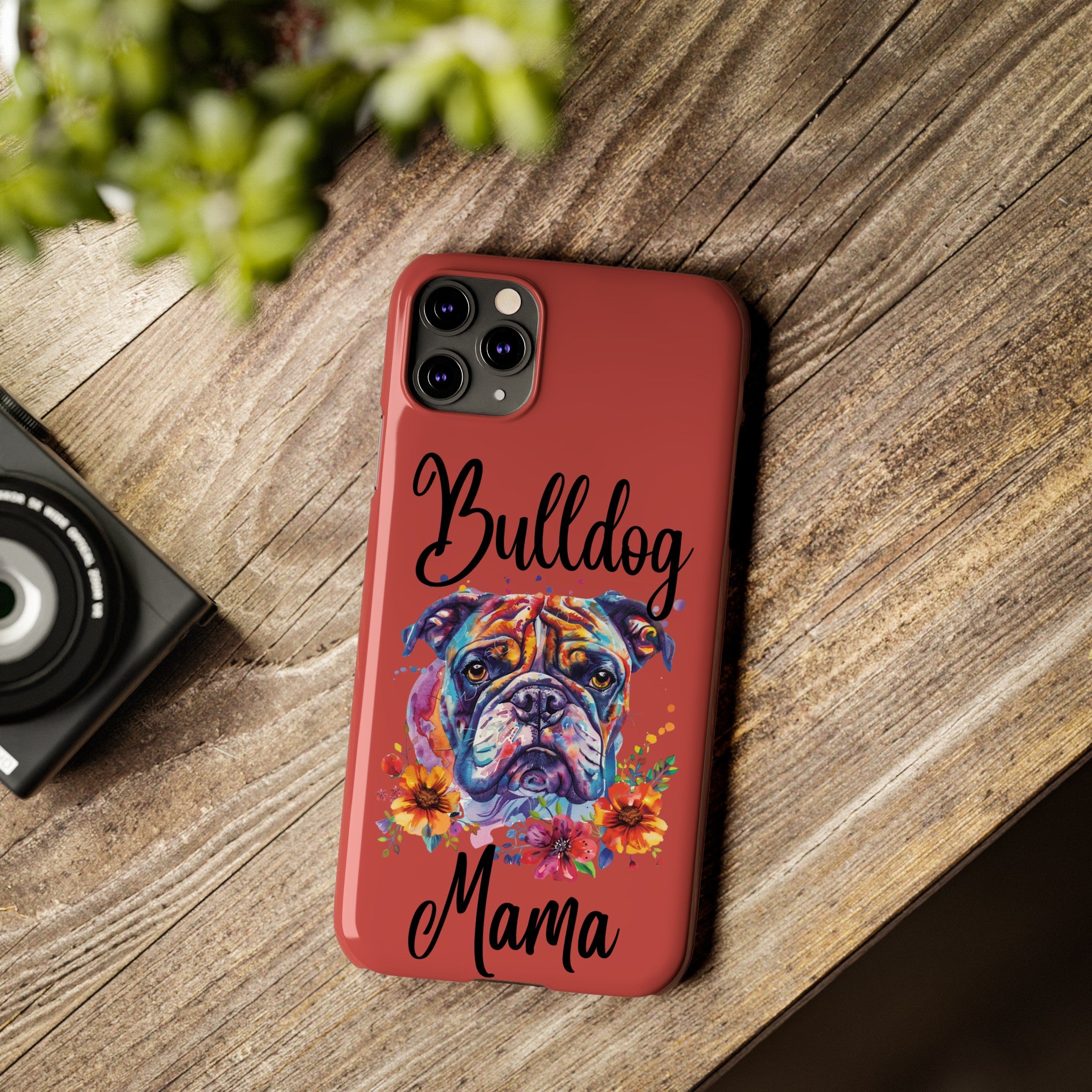 Bulldog Mama iPhone Cases (Engish)