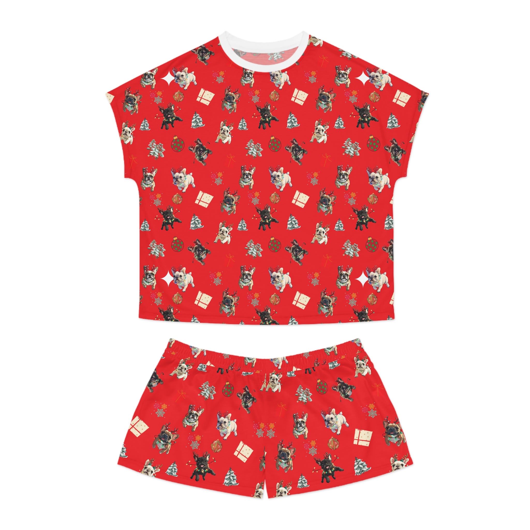 "Santa's Tipsy Crew" Women’s Pajama Set (French)