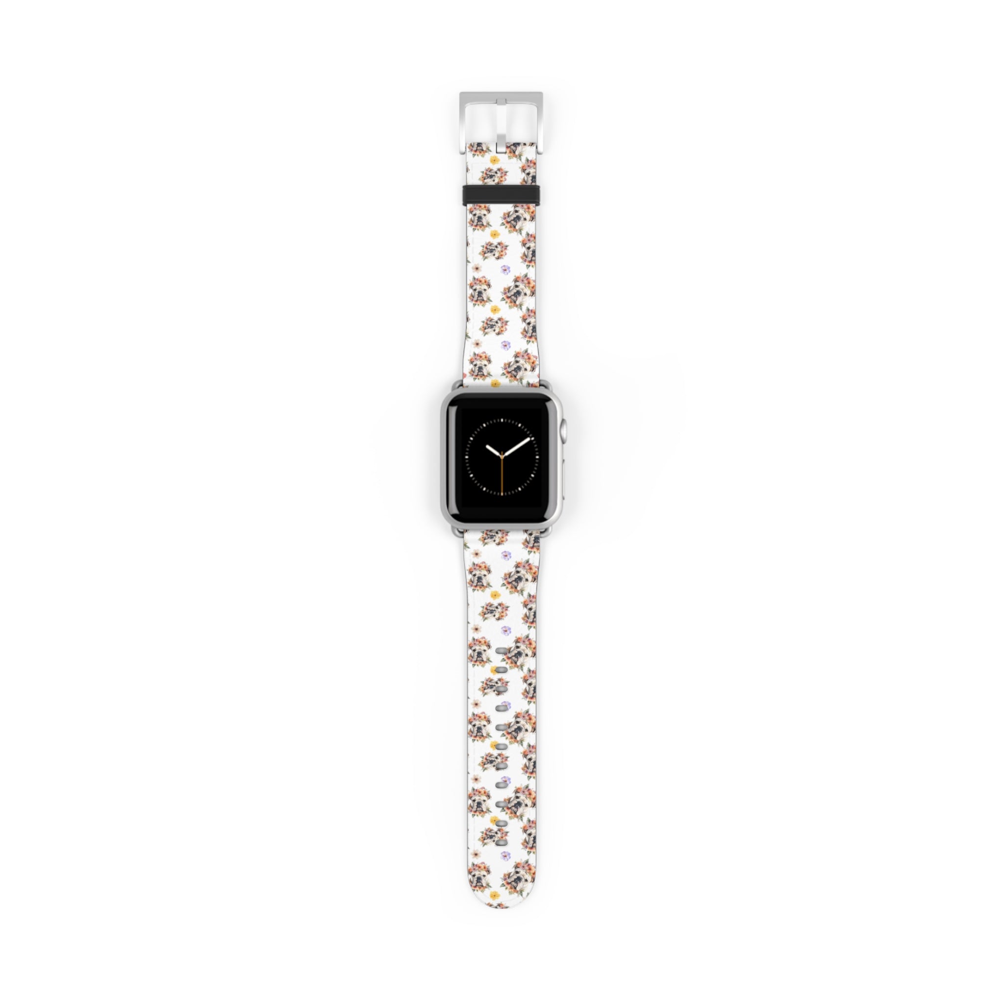 Bulldog Apple Watch Bands (English/Flower)