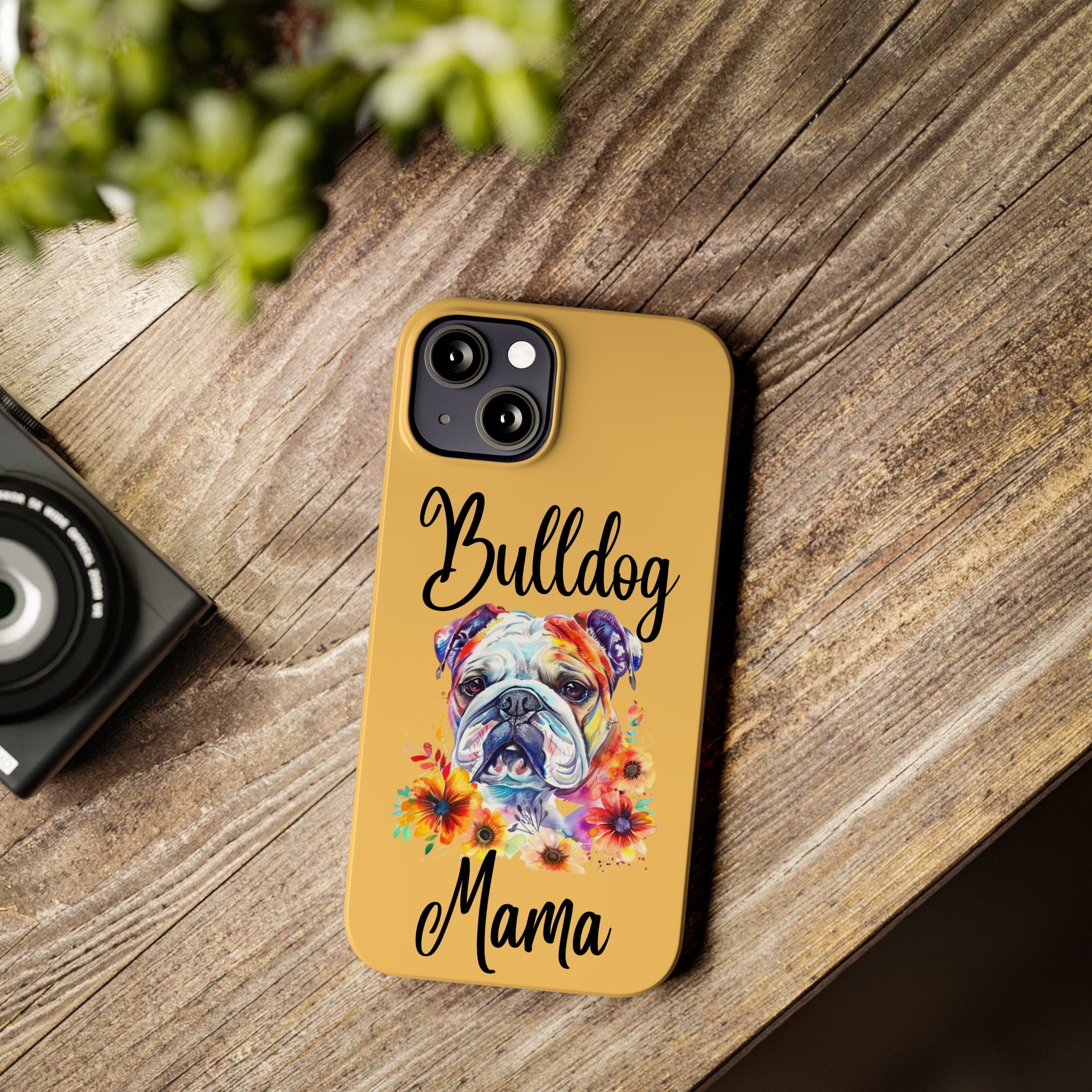 Bulldog Mama iPhone Cases (Engish)