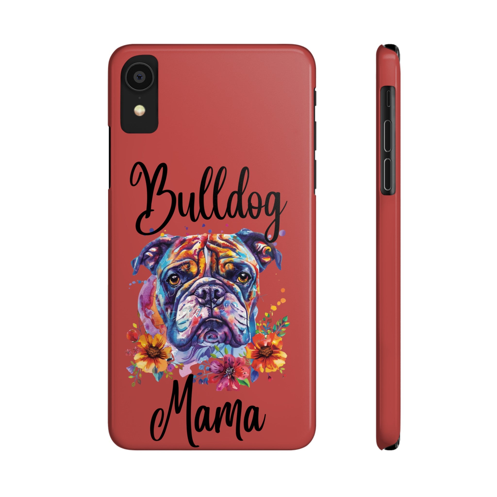 Bulldog Mama iPhone Cases (Engish)