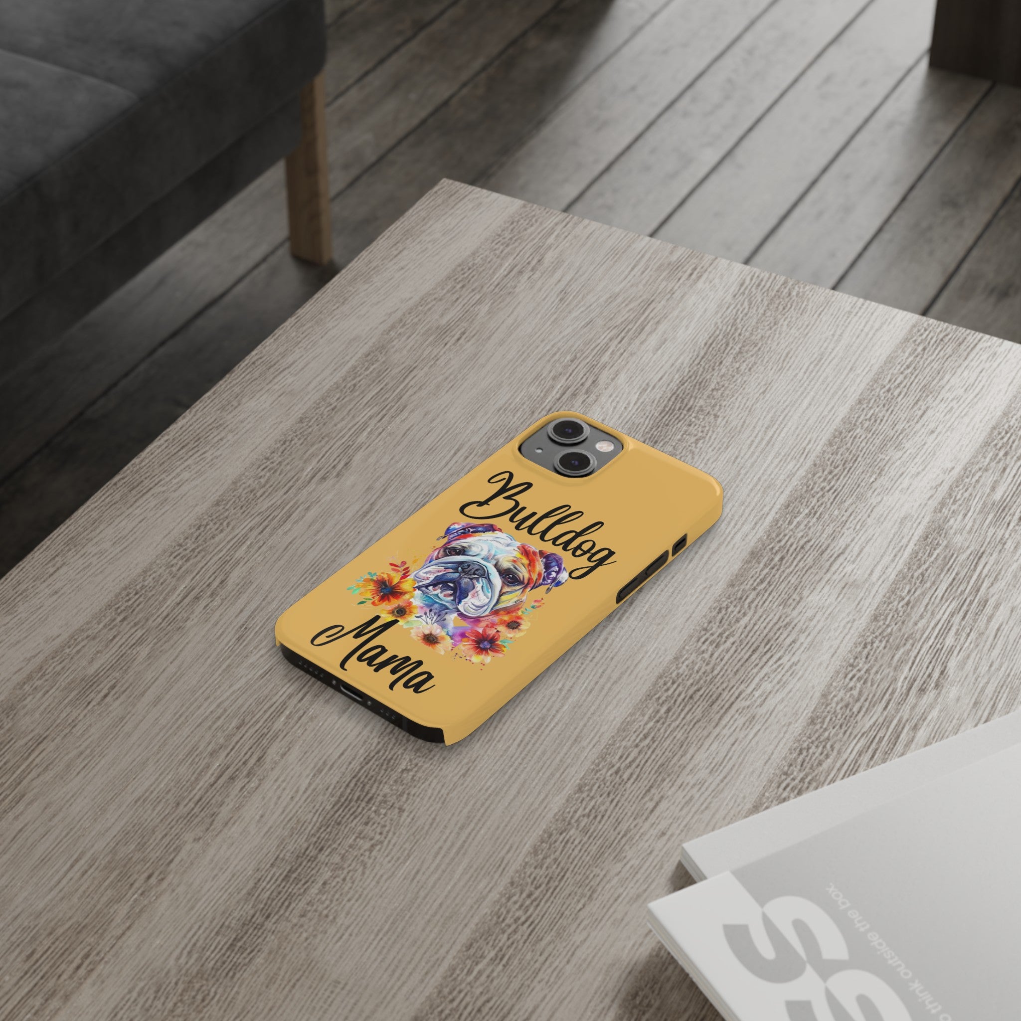 Bulldog Mama iPhone Cases (Engish)