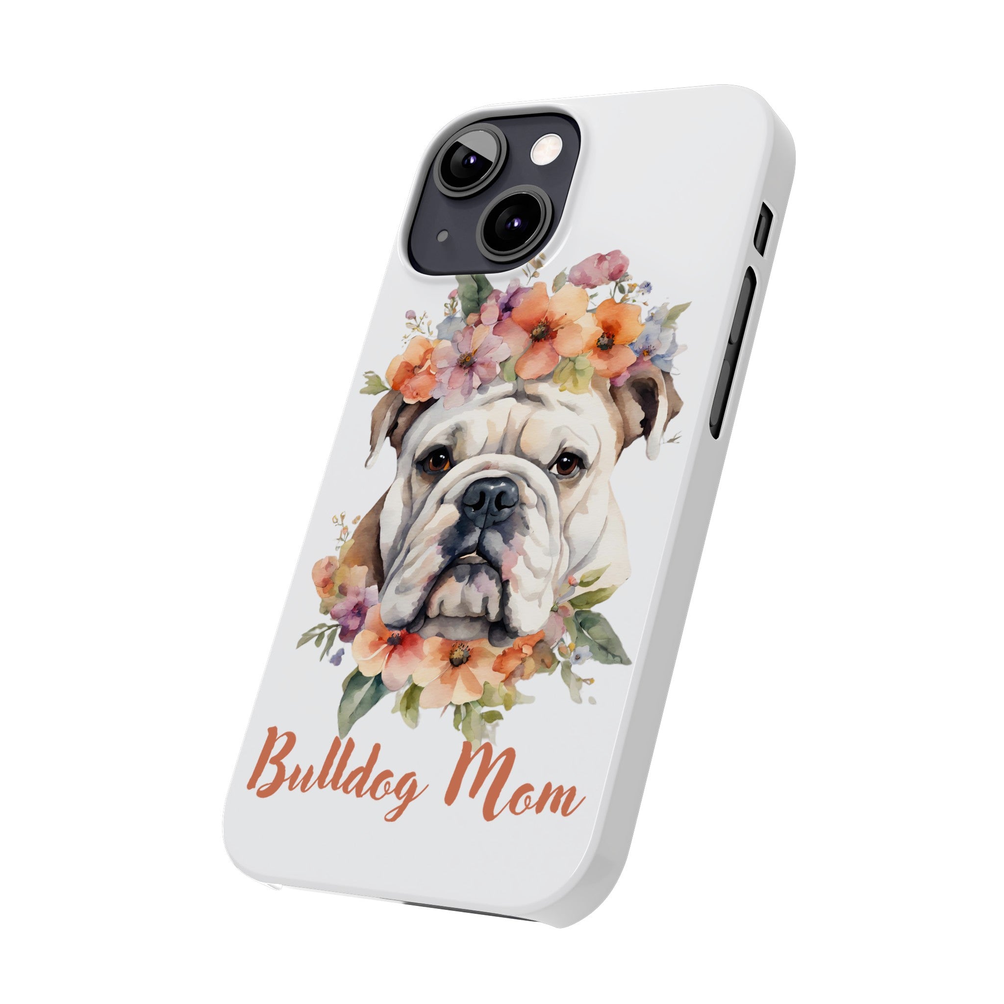 Bulldog iPhone Cases (Engish/White)