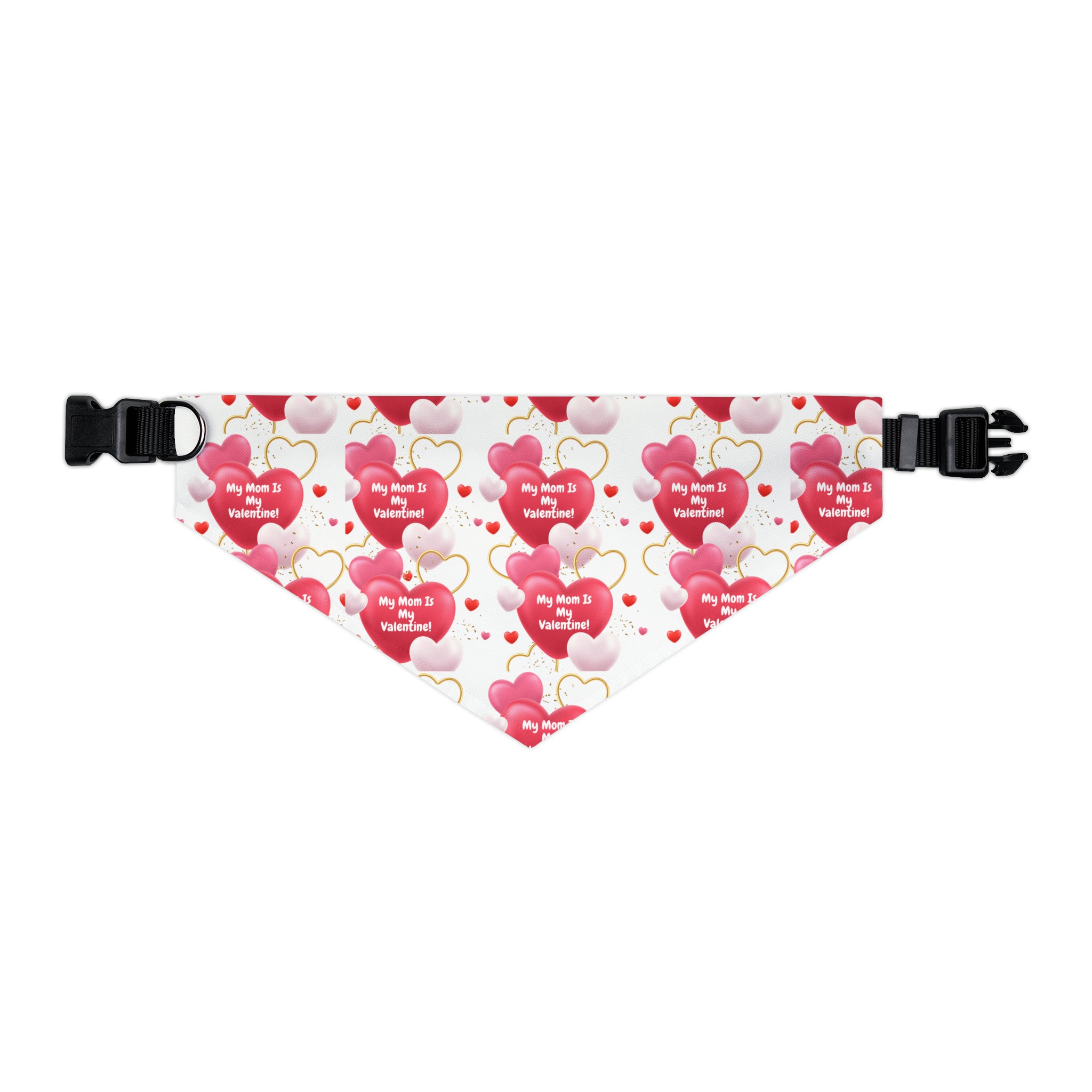 My Mom is My Valentine" - Adorable Valentine's Day Dog Bandana