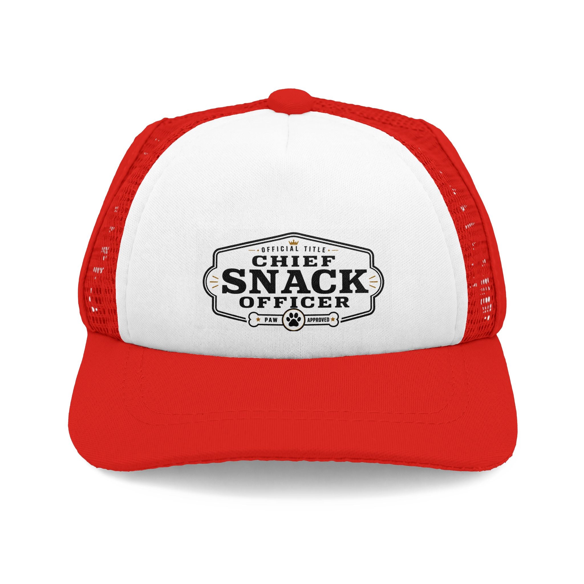 "Chief Snack Officer" Bulldog Trucker Hat (English/French)