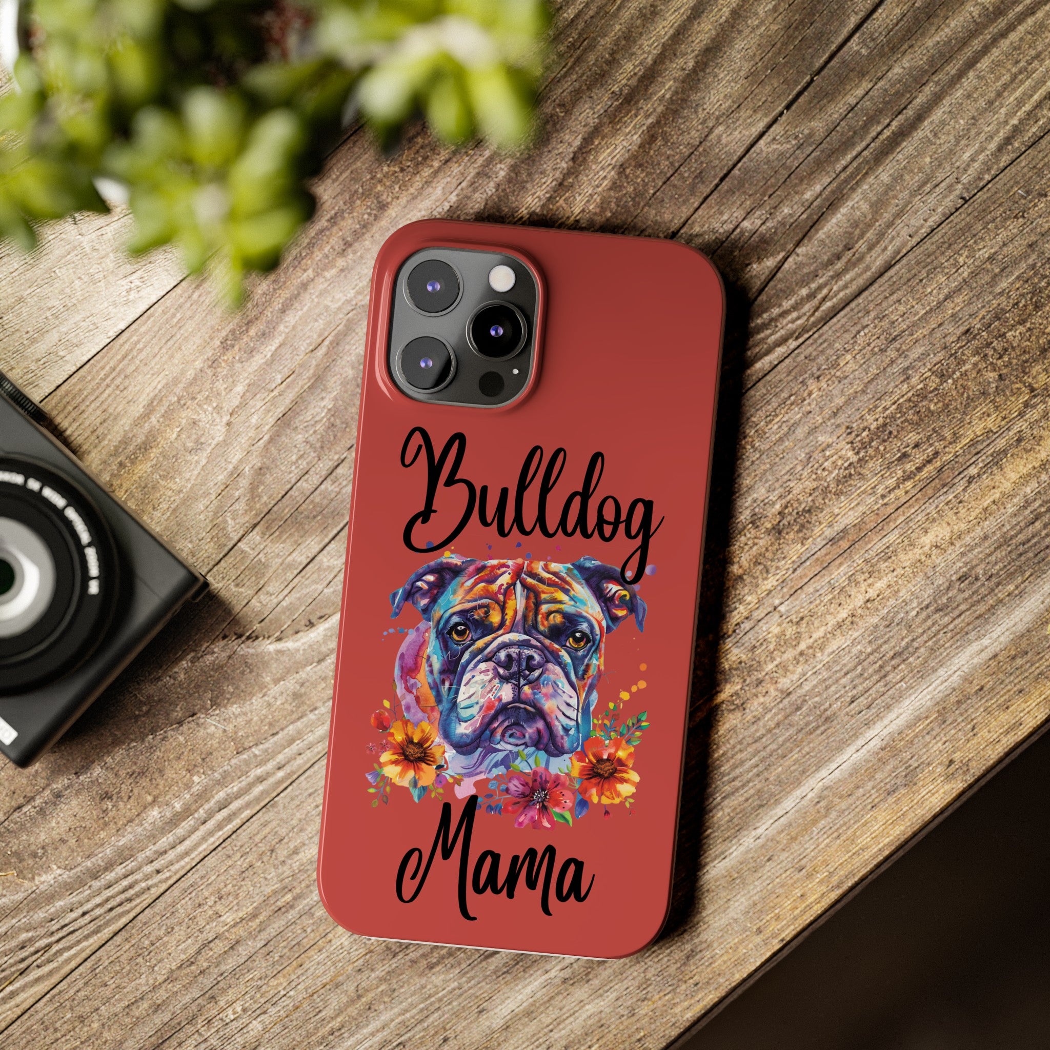 Bulldog Mama iPhone Cases (Engish)