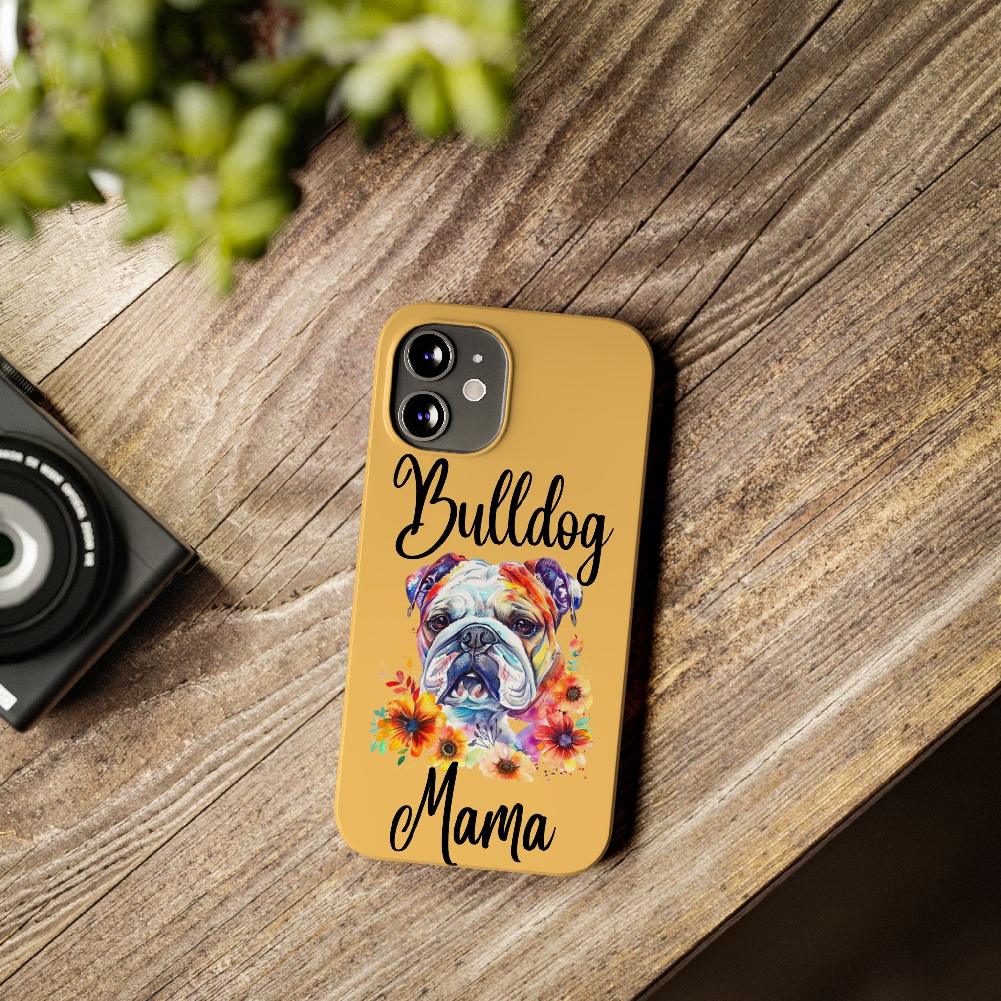 Bulldog Mama iPhone Cases (Engish)