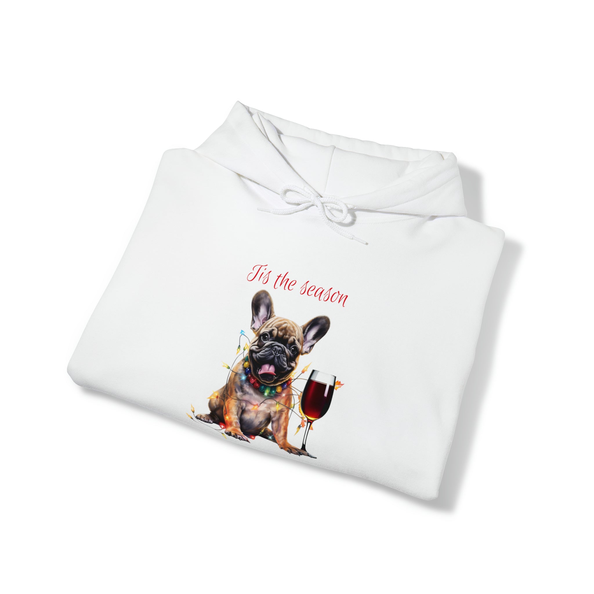 French Bulldog Xmas Hoodie - Tis the Season to be Tipsy