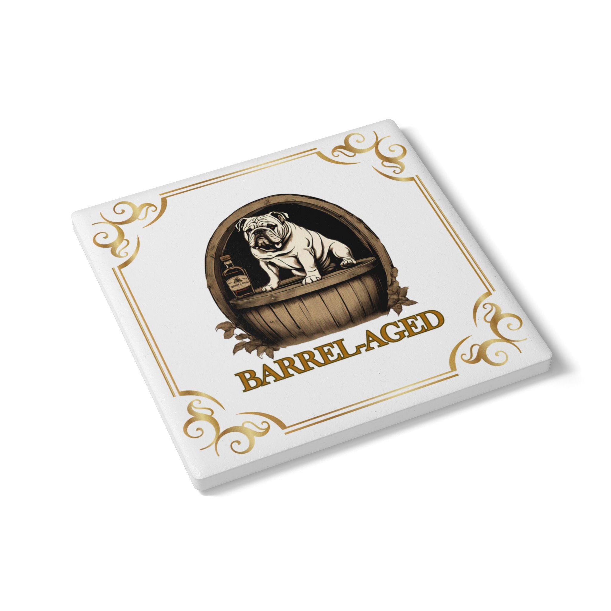 Barrel-Aged Ceramic Coaster (English)