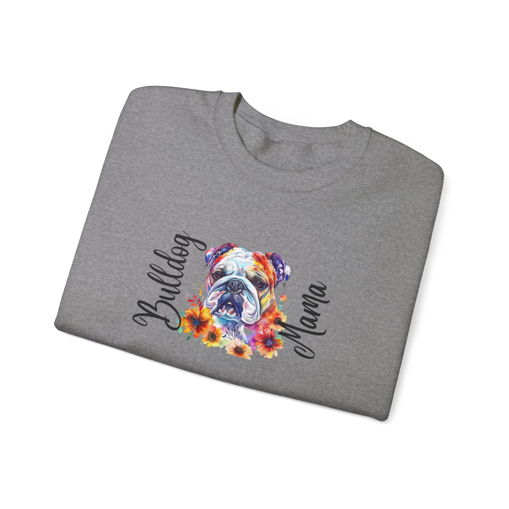 Bulldog Mama crew neck sweatshirt (English)