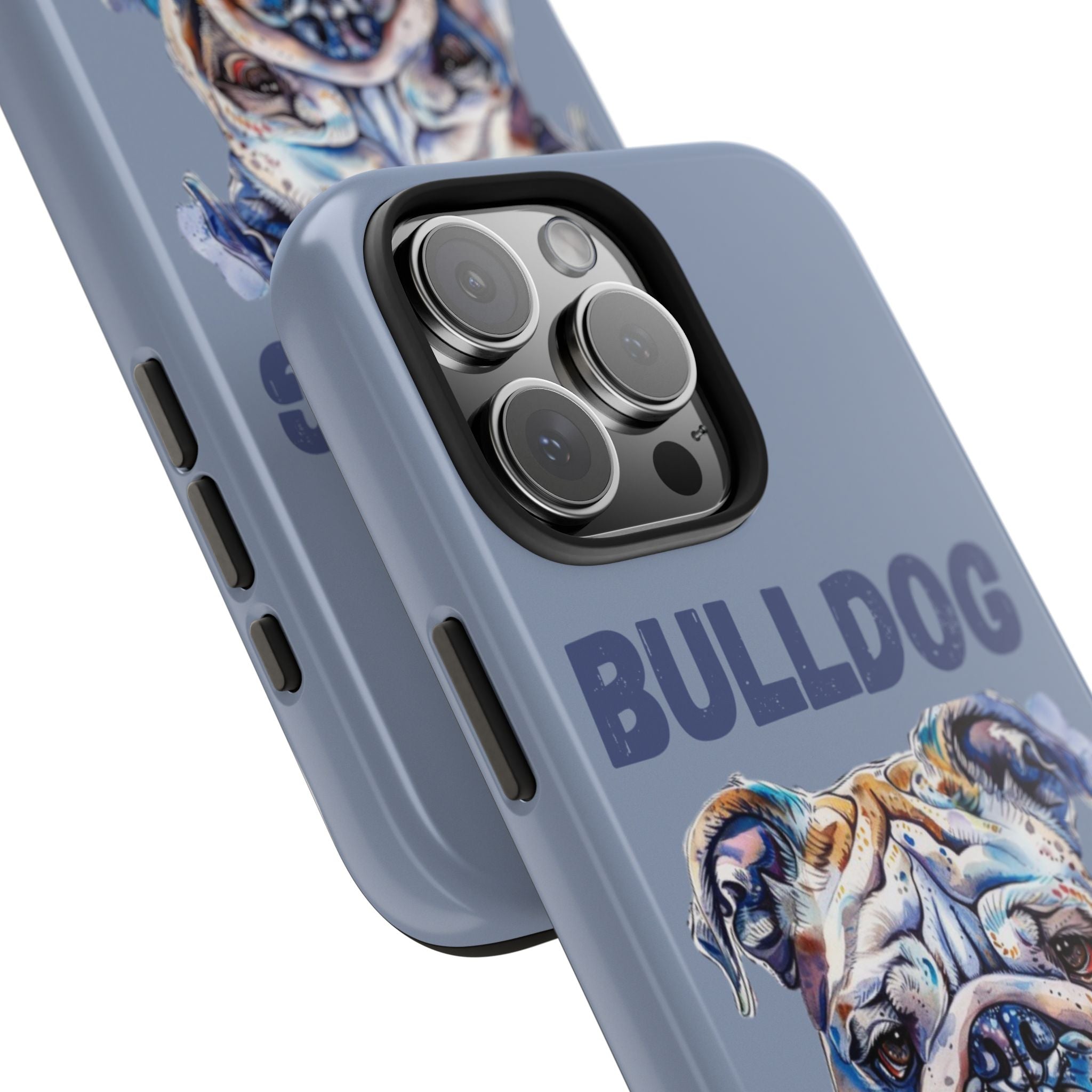 Bulldog Dad iPhone Cases (English/Watercolor) New