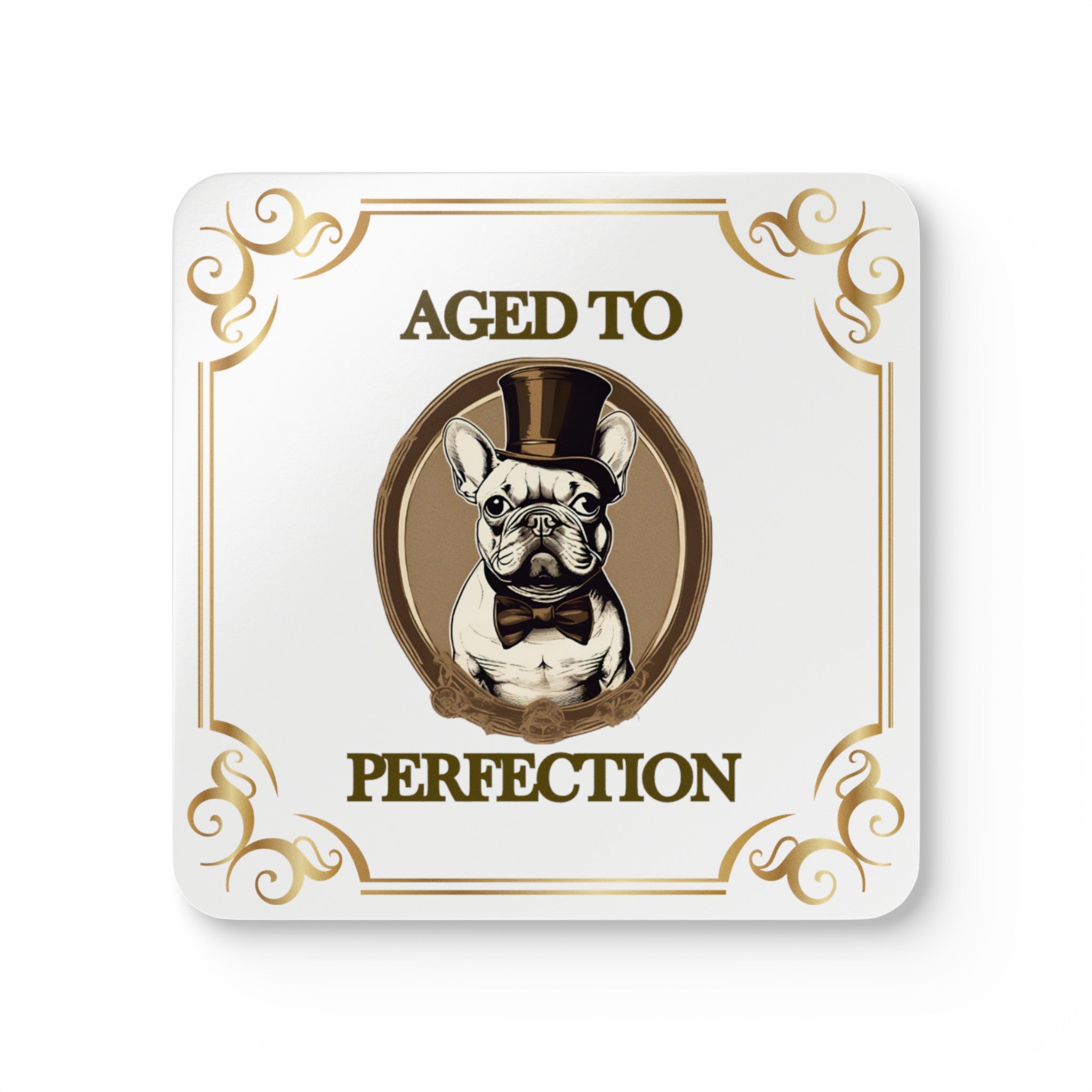 Aged to Perfection Tipsy Bully Coaster Set (French)