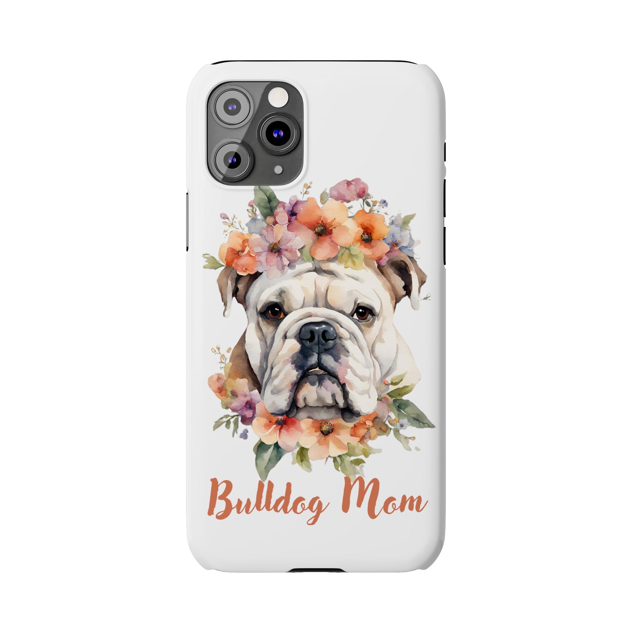 Bulldog iPhone Cases (Engish/White)